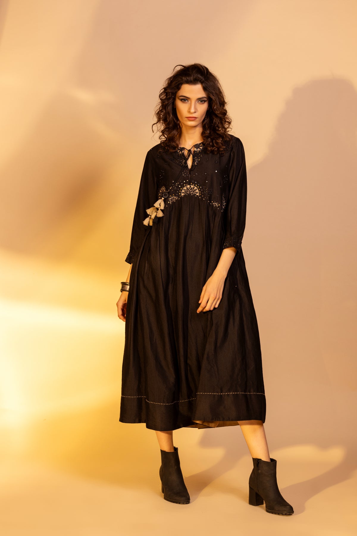 Onyx Black Elayne Dress