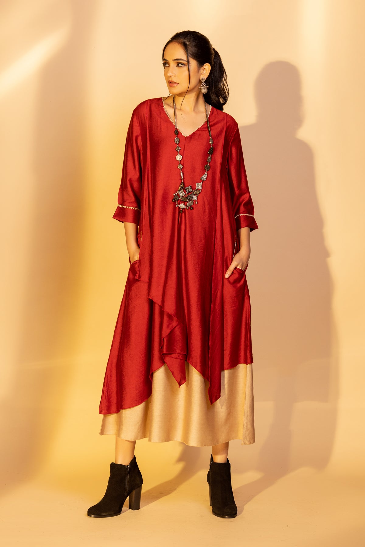 Ruby Red Noori Dress