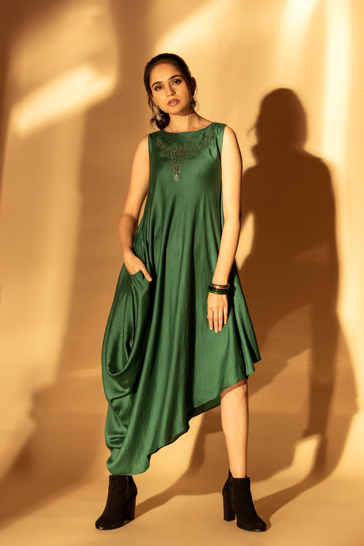 Sapphire Green Mira Dress