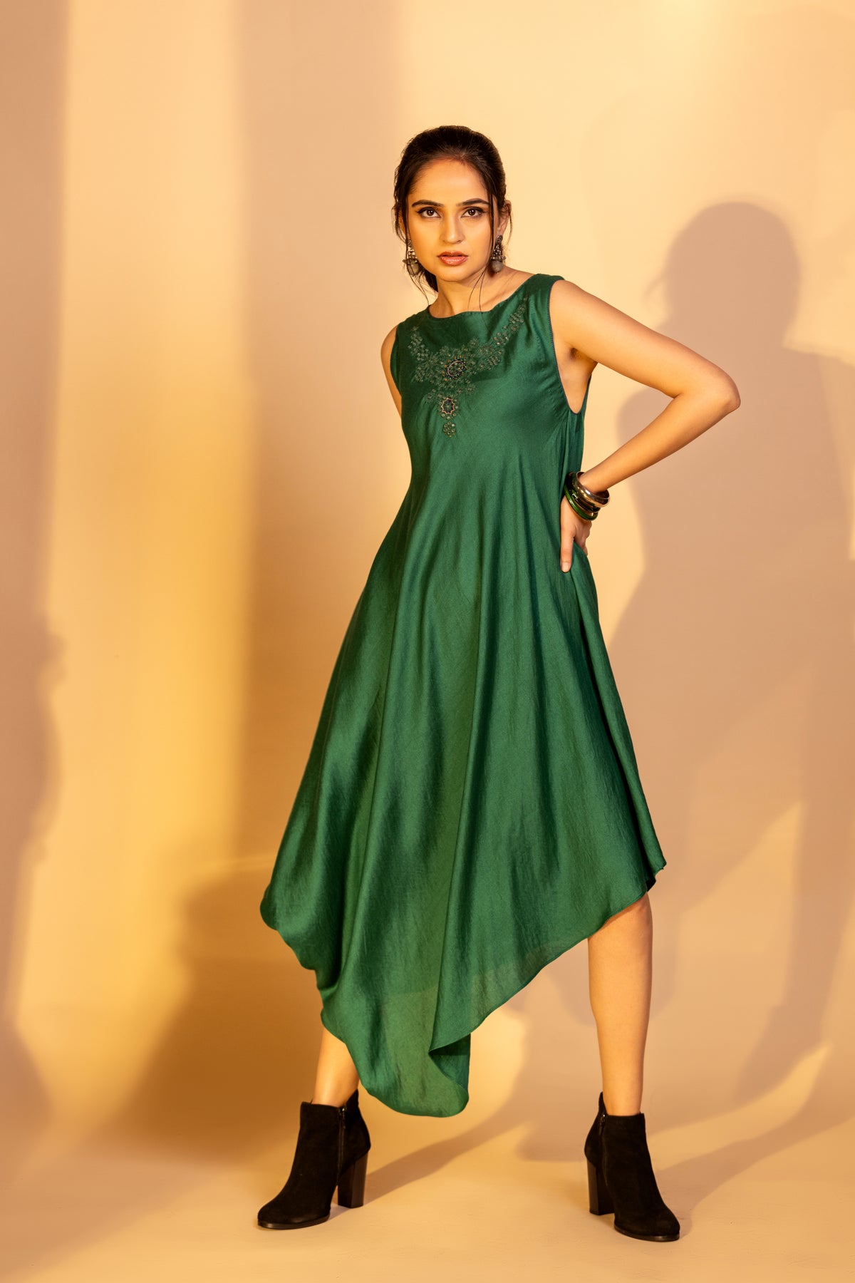 Sapphire Green Mira Dress
