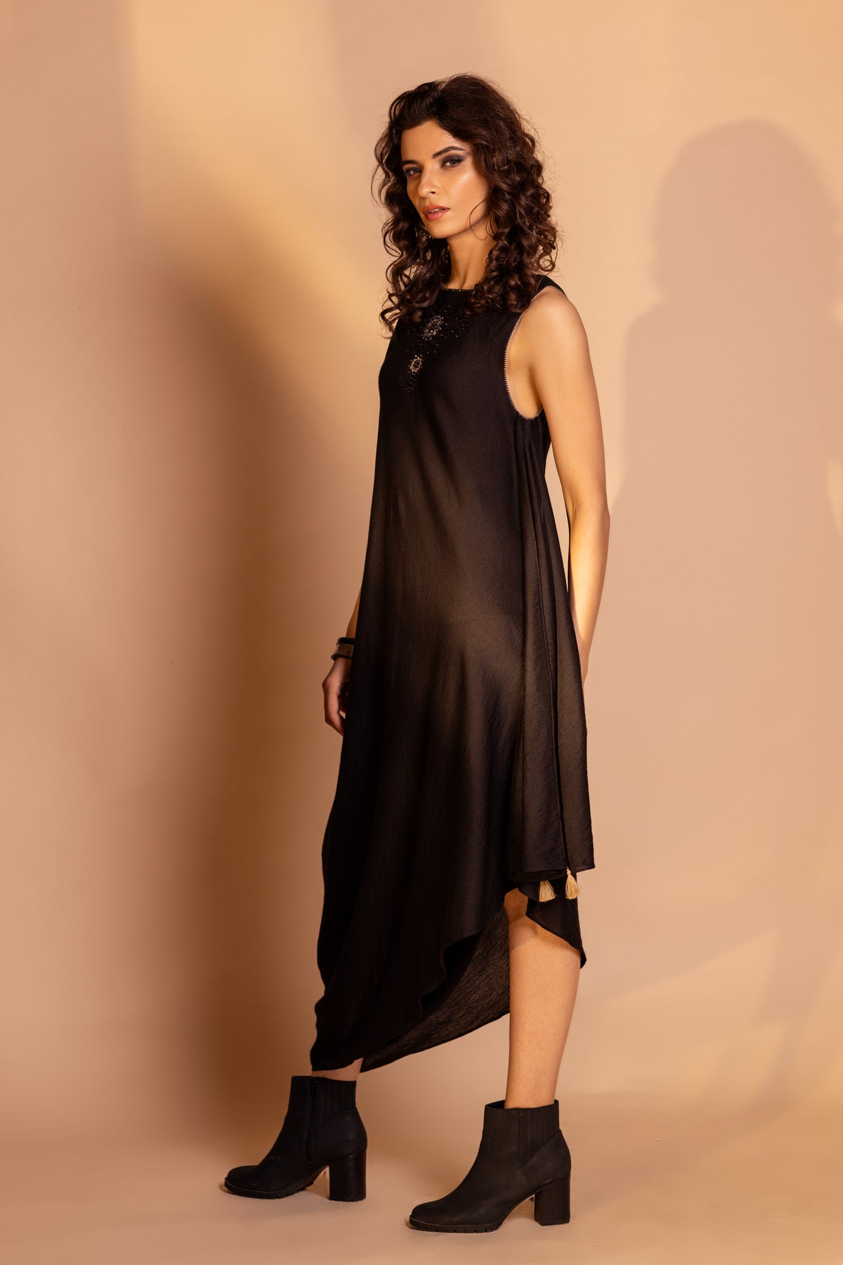 Onyx Black Mira Dress
