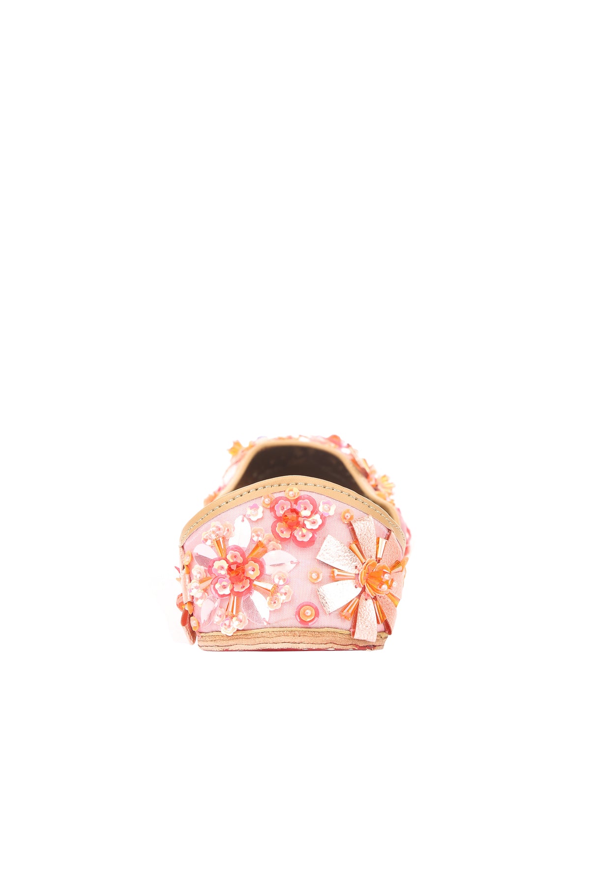 Light pink sequins jutti