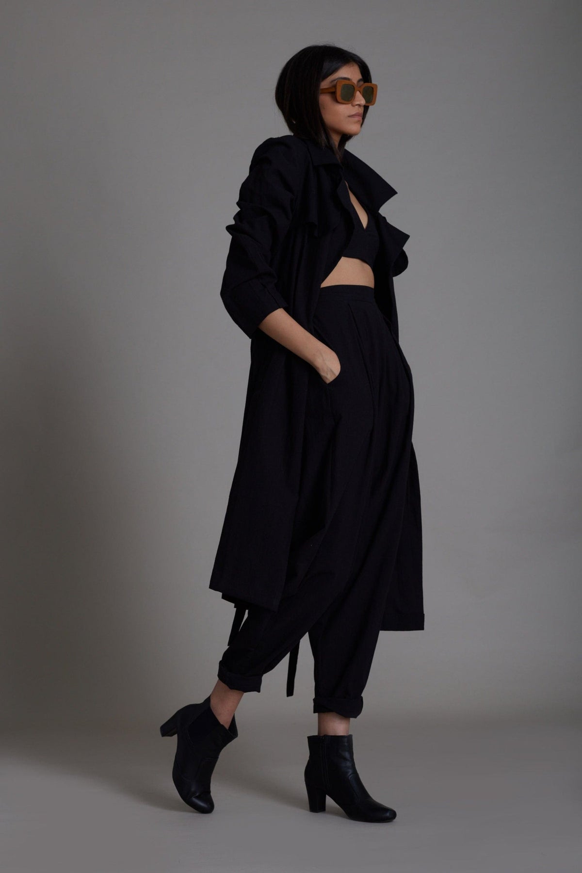 Black Milestone Jacket Set
