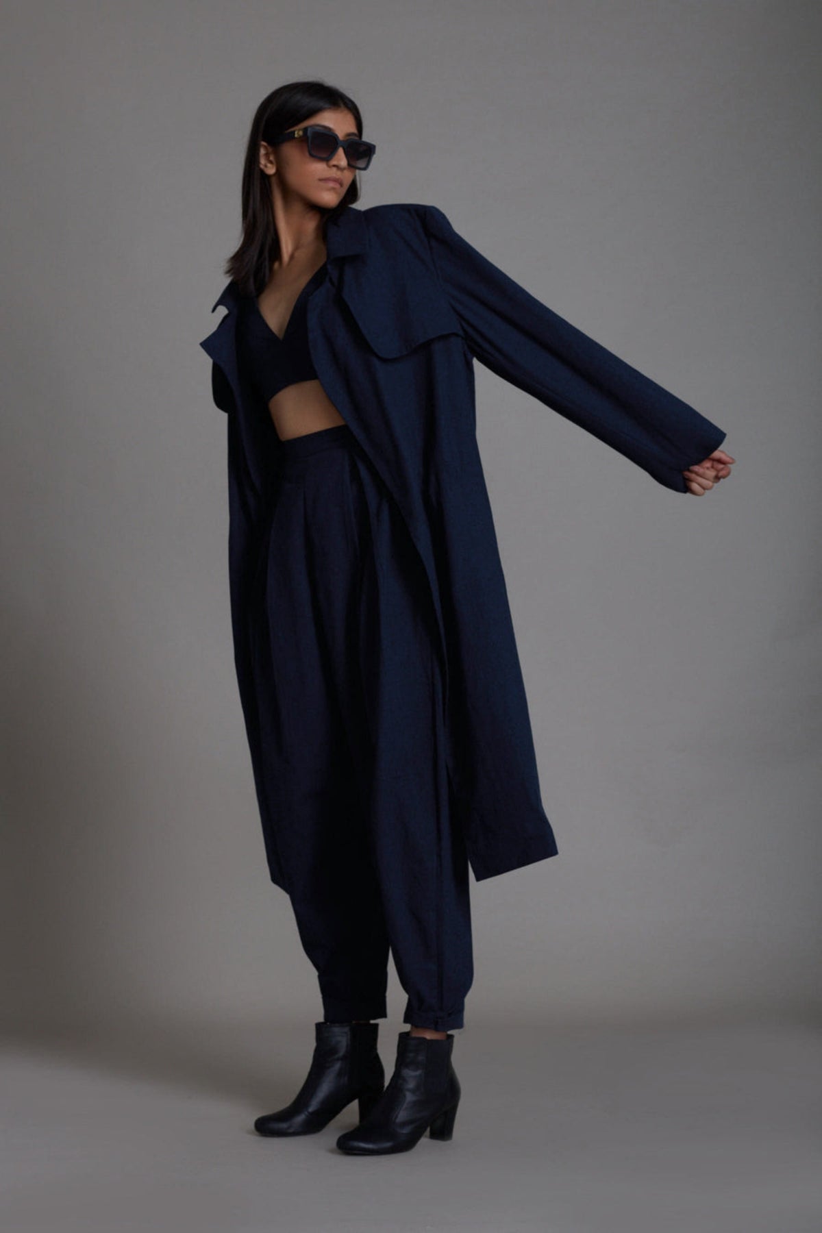 Blue Milestone Jacket Set