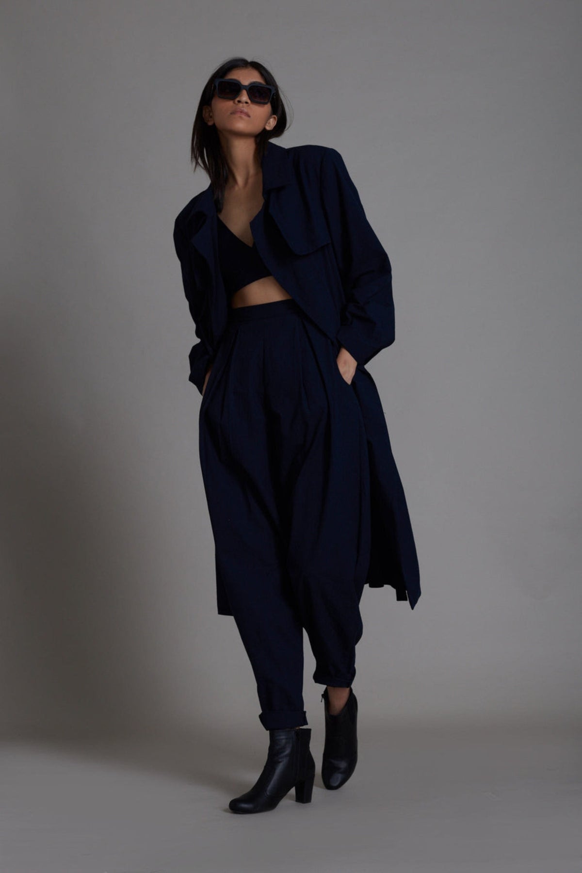 Blue Milestone Jacket Set