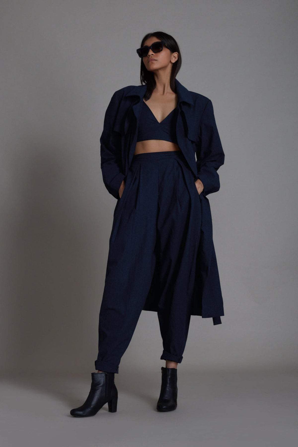 Blue Milestone Jacket Set