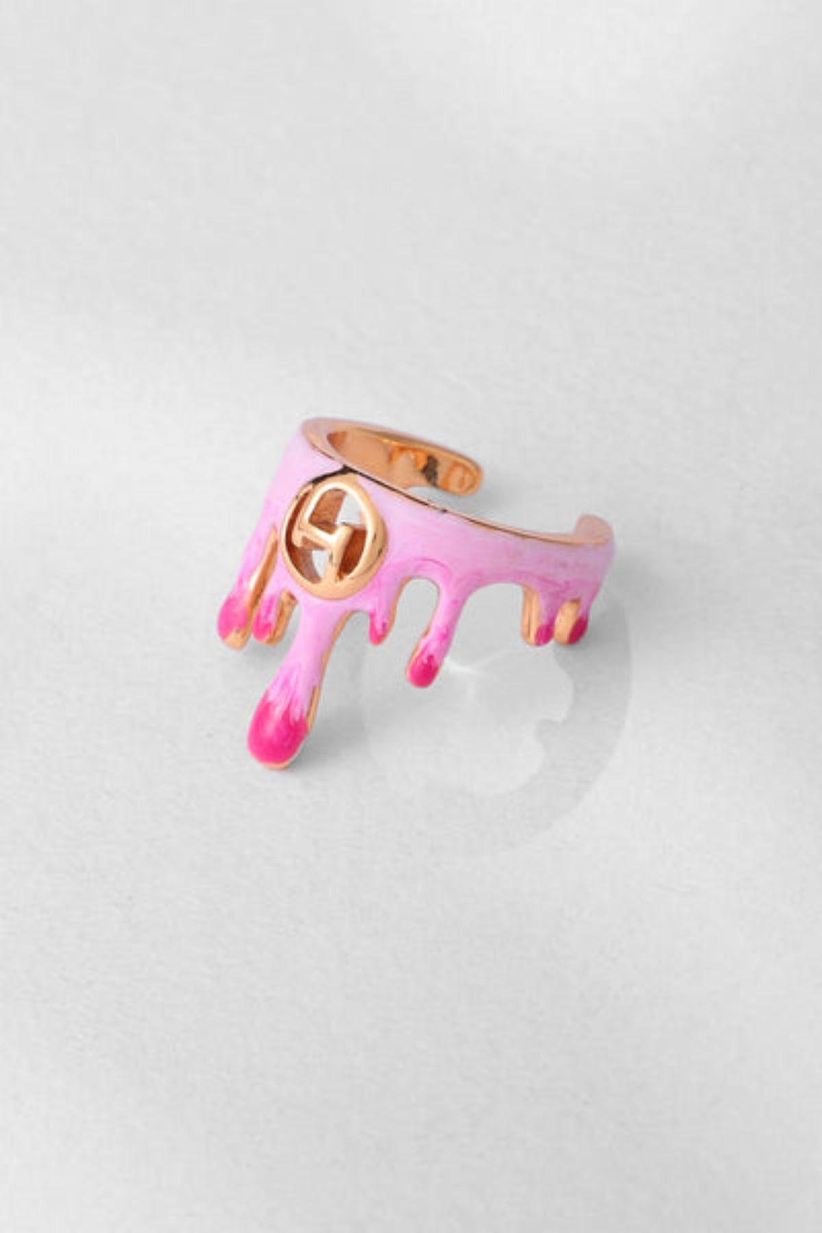 Midi Ring in Bubblegum Pink