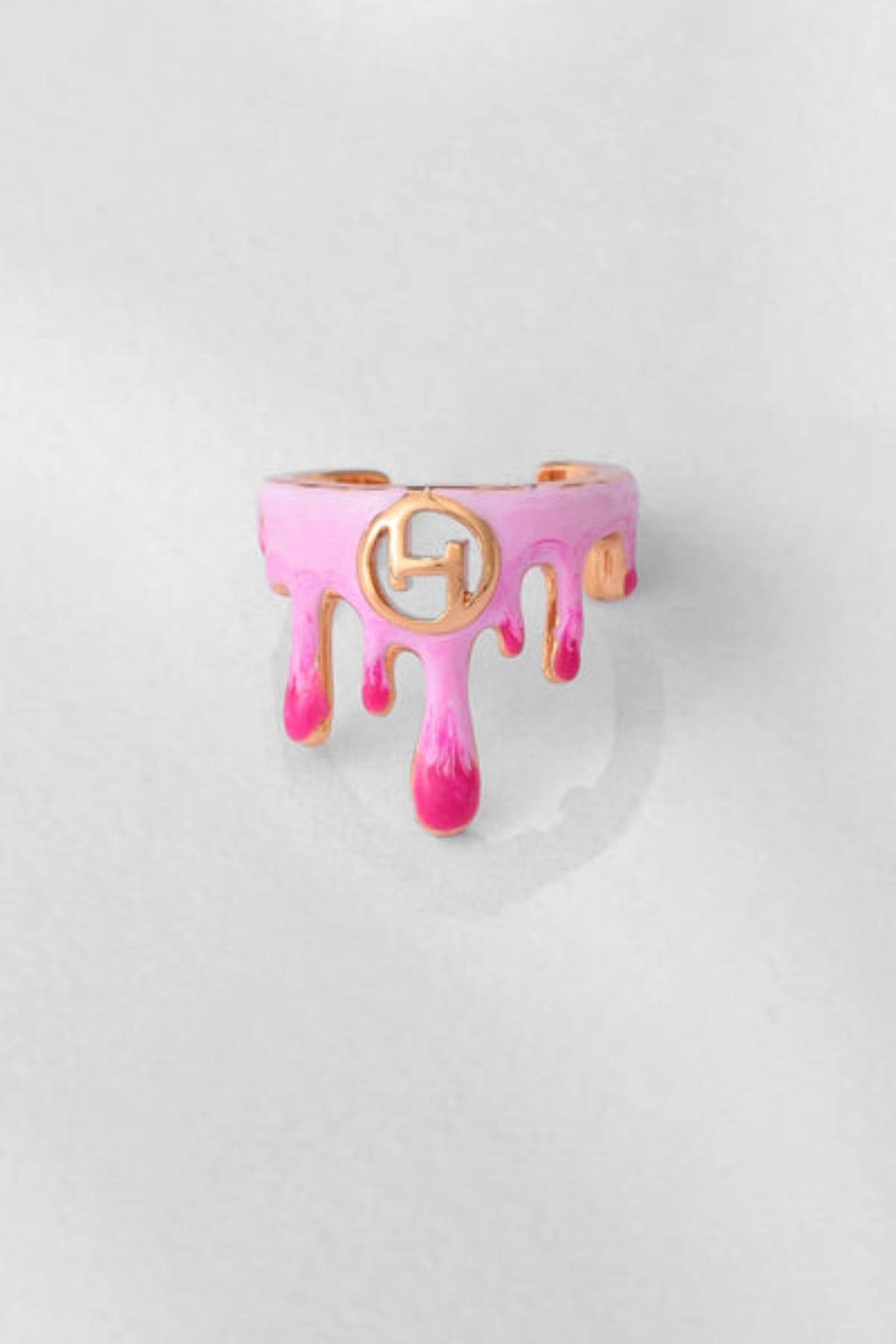 Midi Ring in Bubblegum Pink