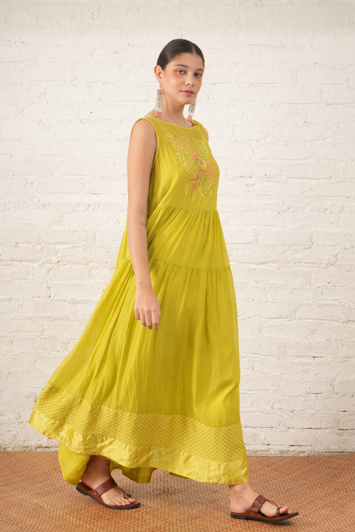Lime Wildflower Dress