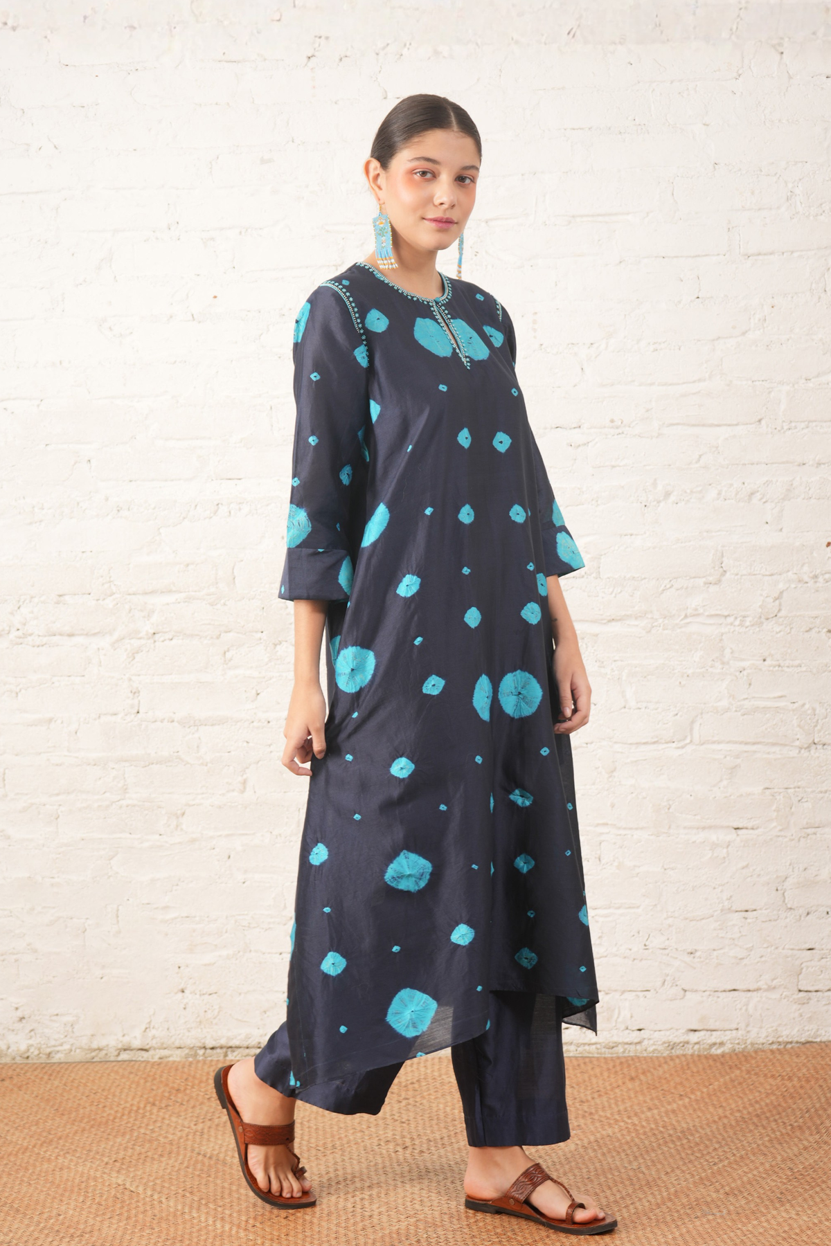 Indigo Bandhini Tunic Set