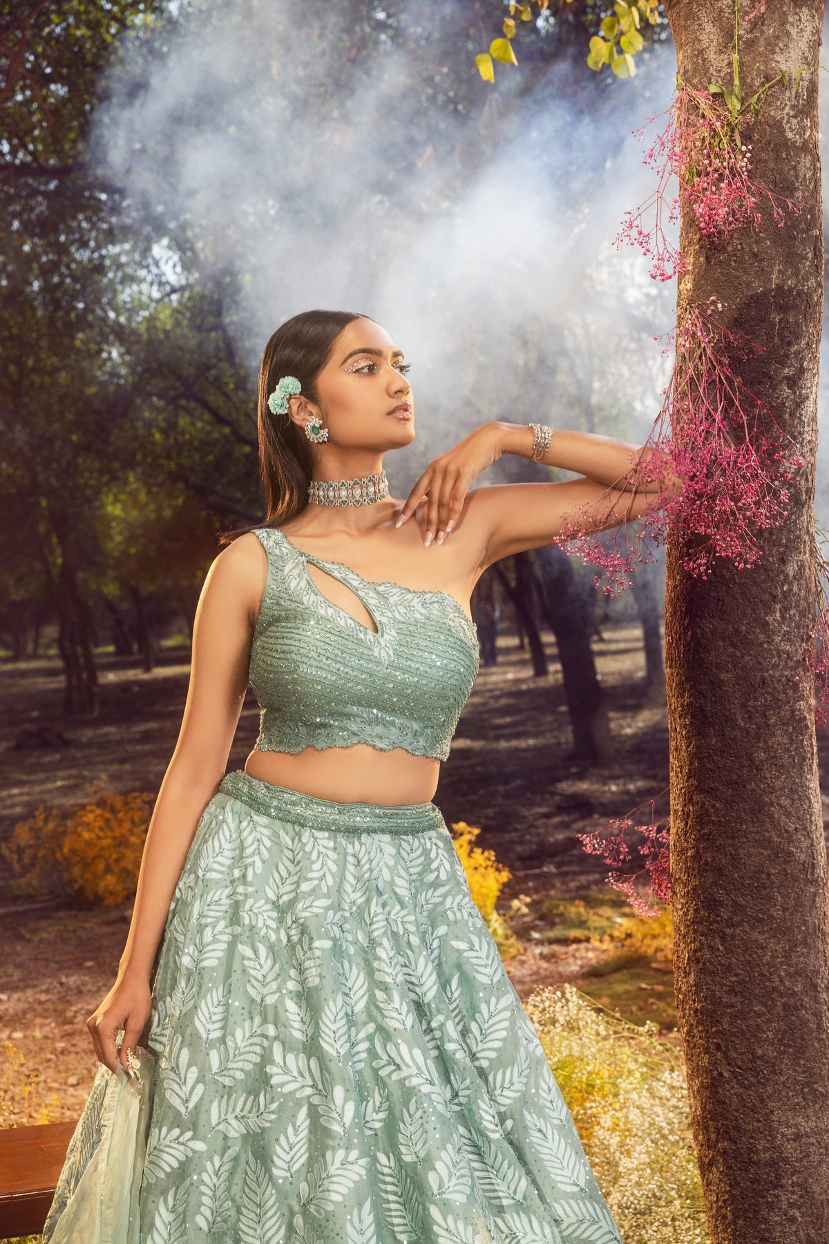Jade Green Lehenga set