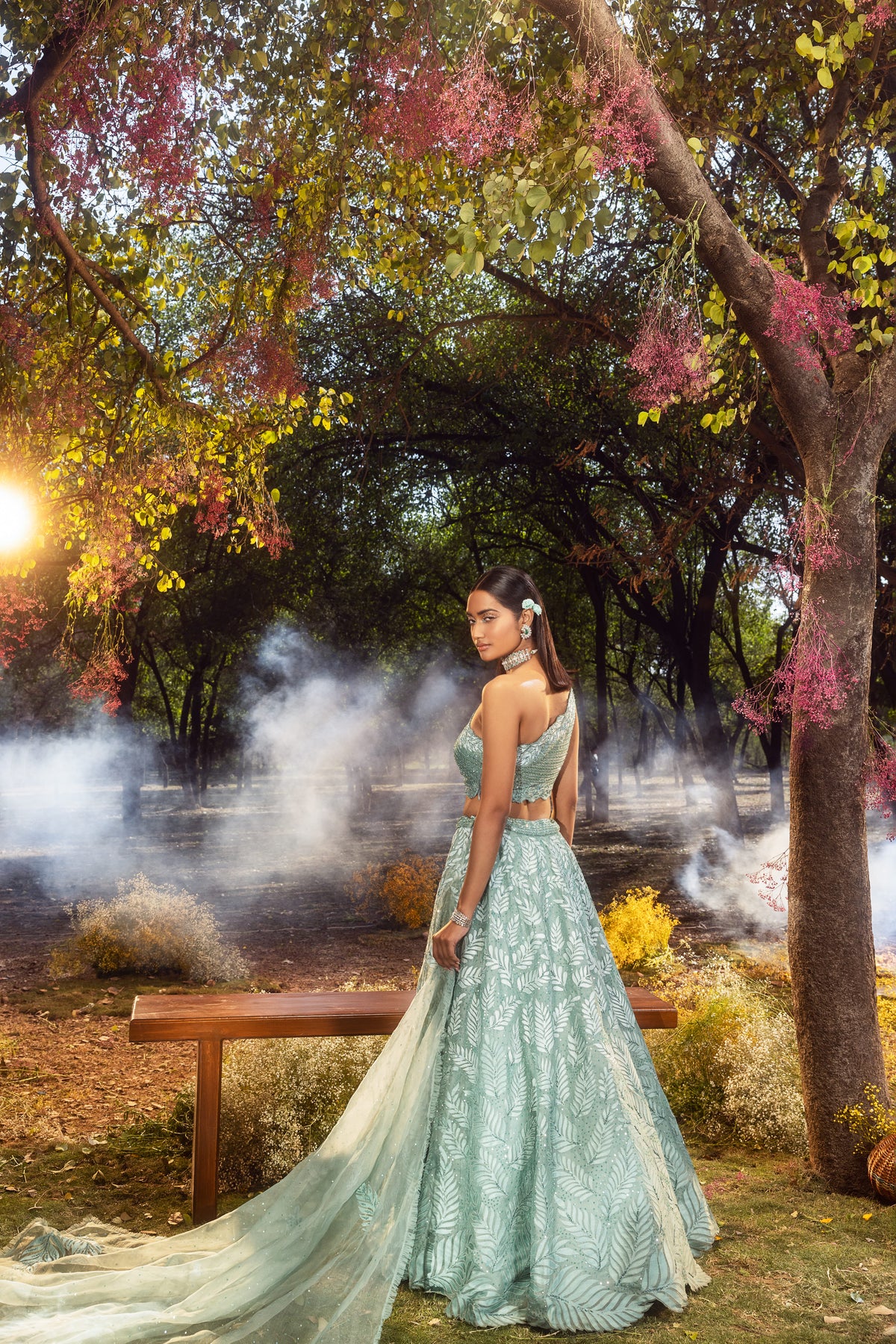 Jade Green Lehenga set