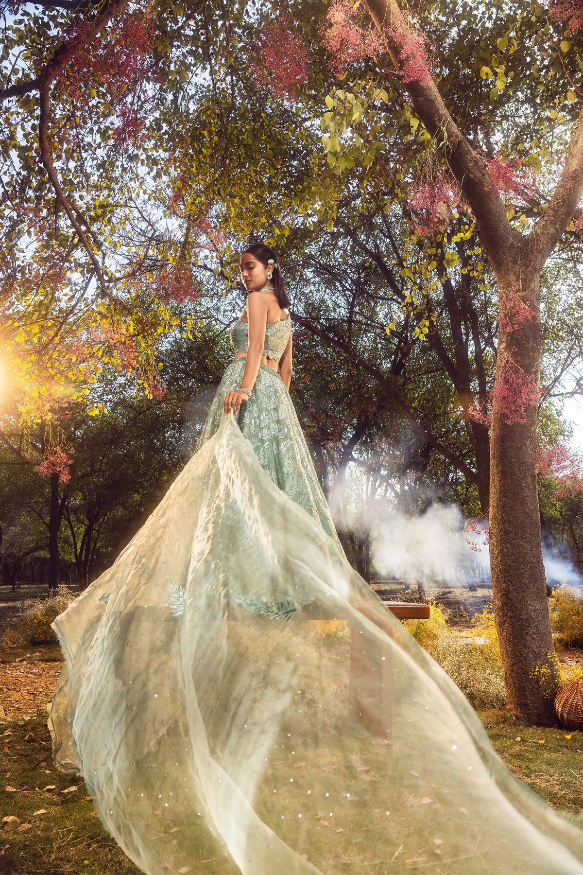 Jade Green Lehenga set