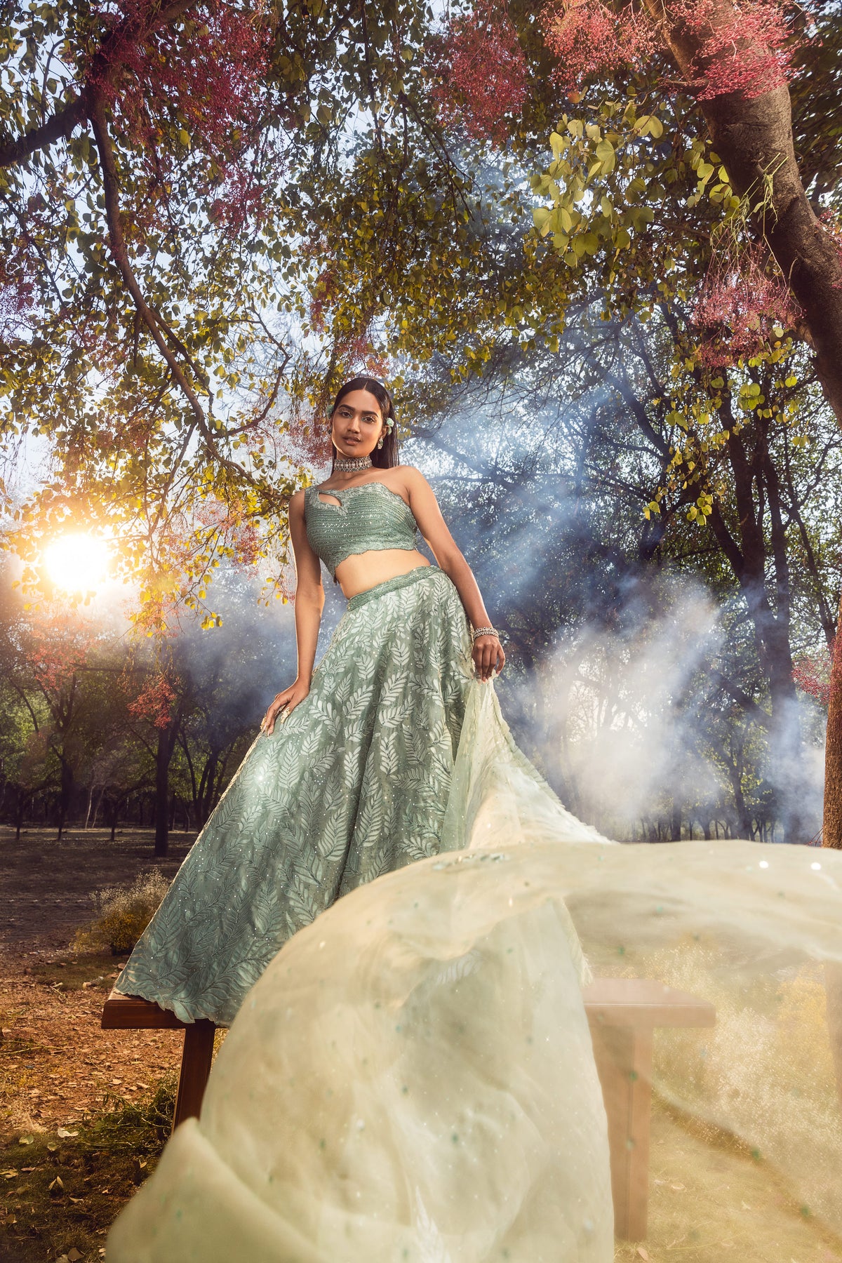 Jade Green Lehenga set