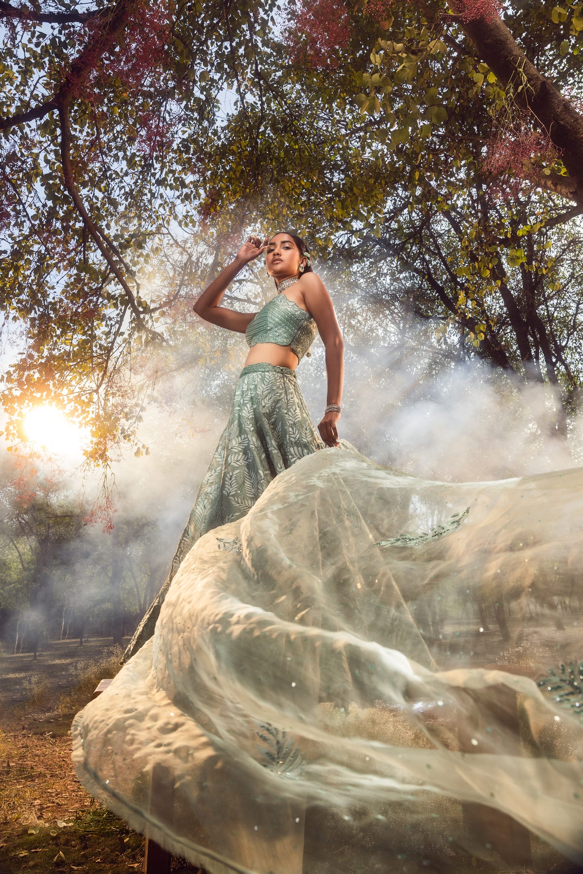 Jade Green Lehenga set