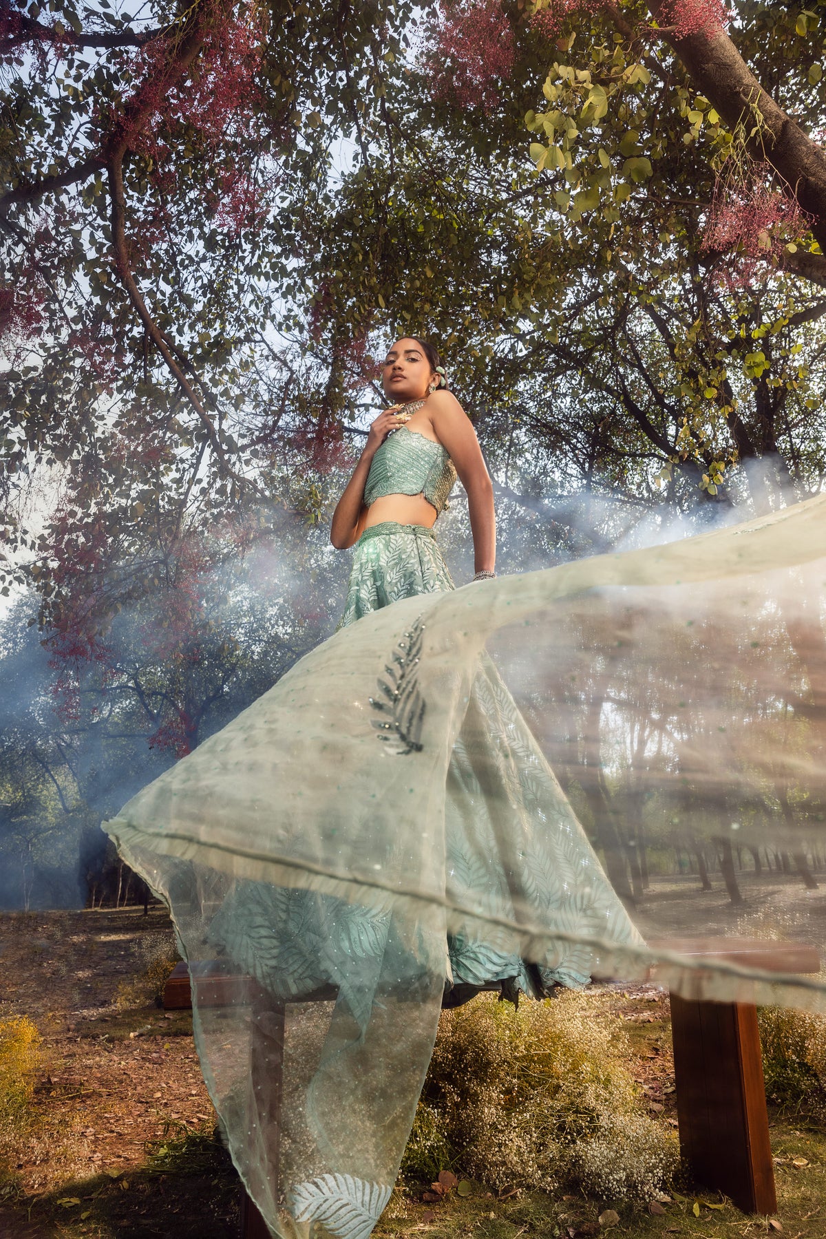 Jade Green Lehenga set