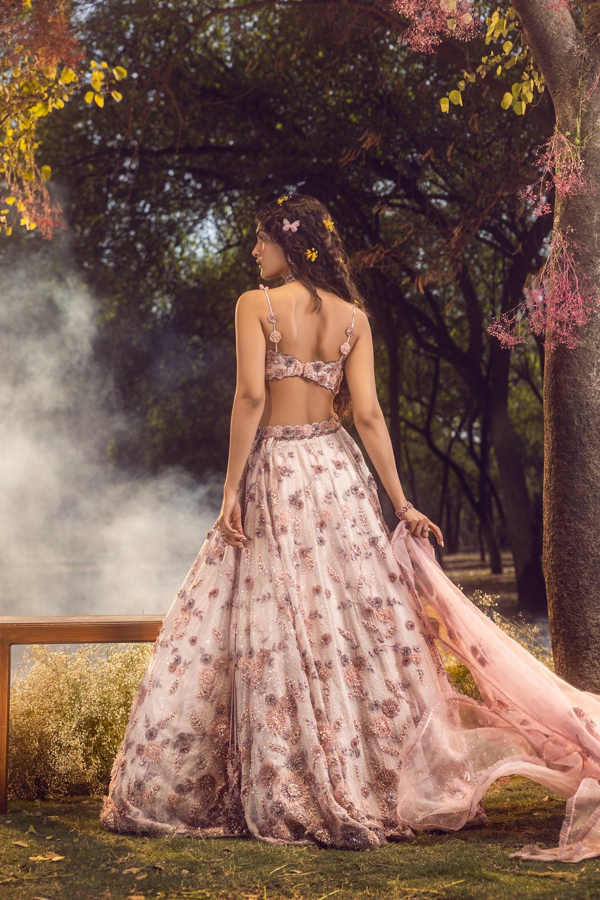 Lilac 3d Lehenga set