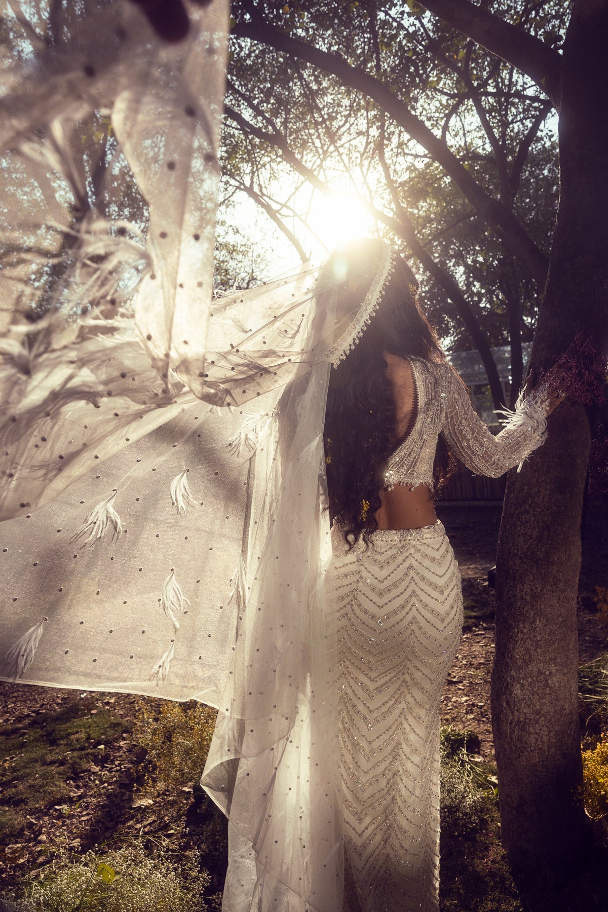 Ivory Skirt Set