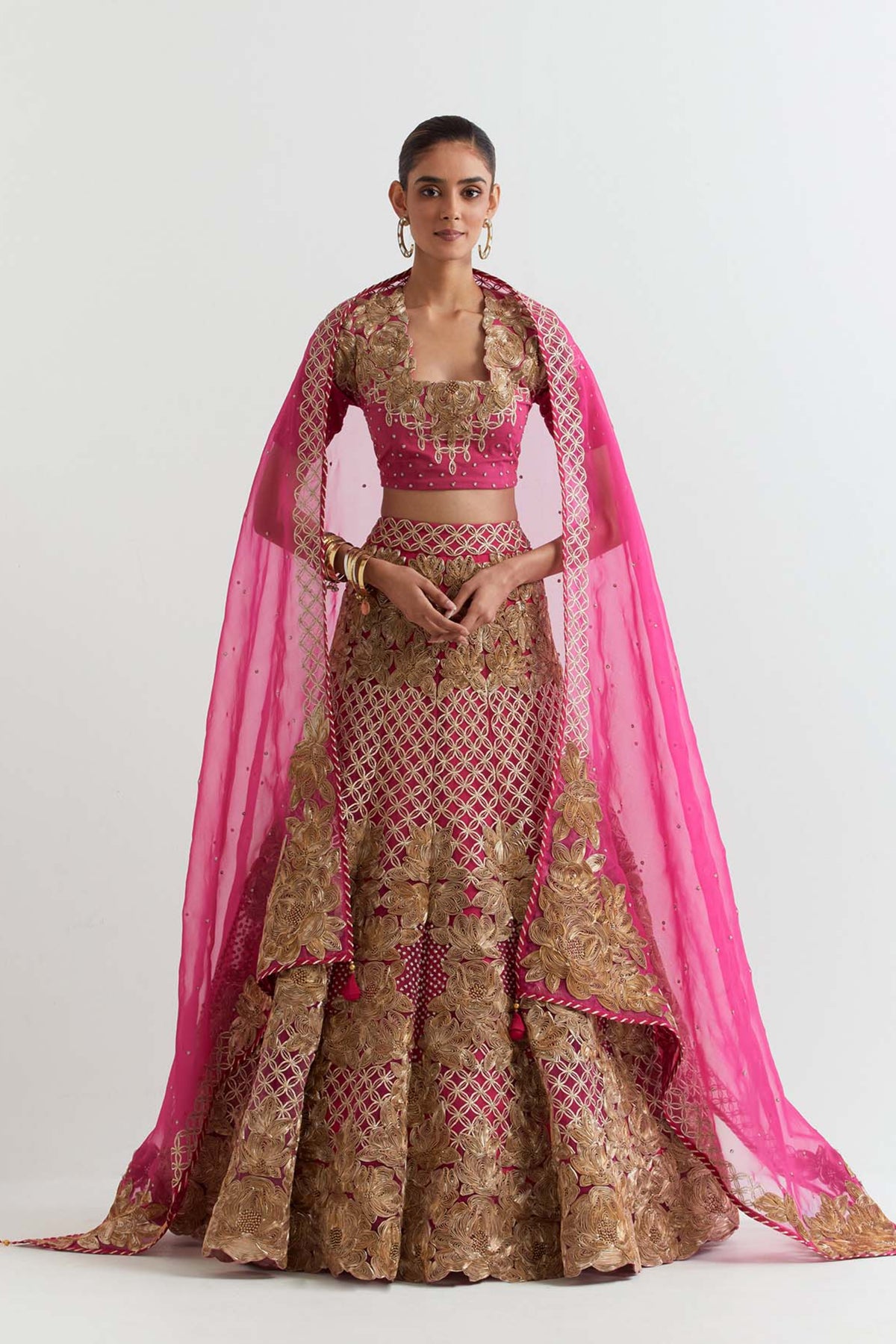 Rosa Fuchsia Lehenga Set