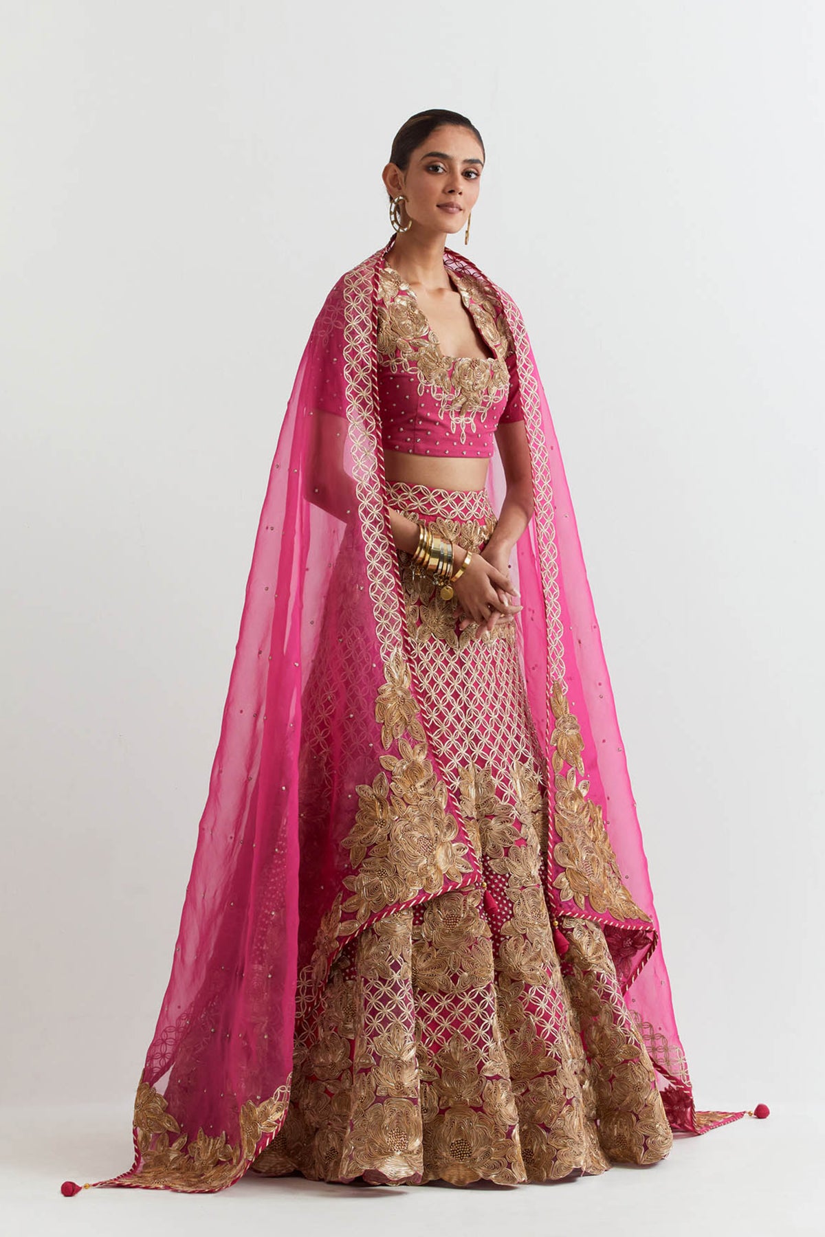 Rosa Fuchsia Lehenga Set