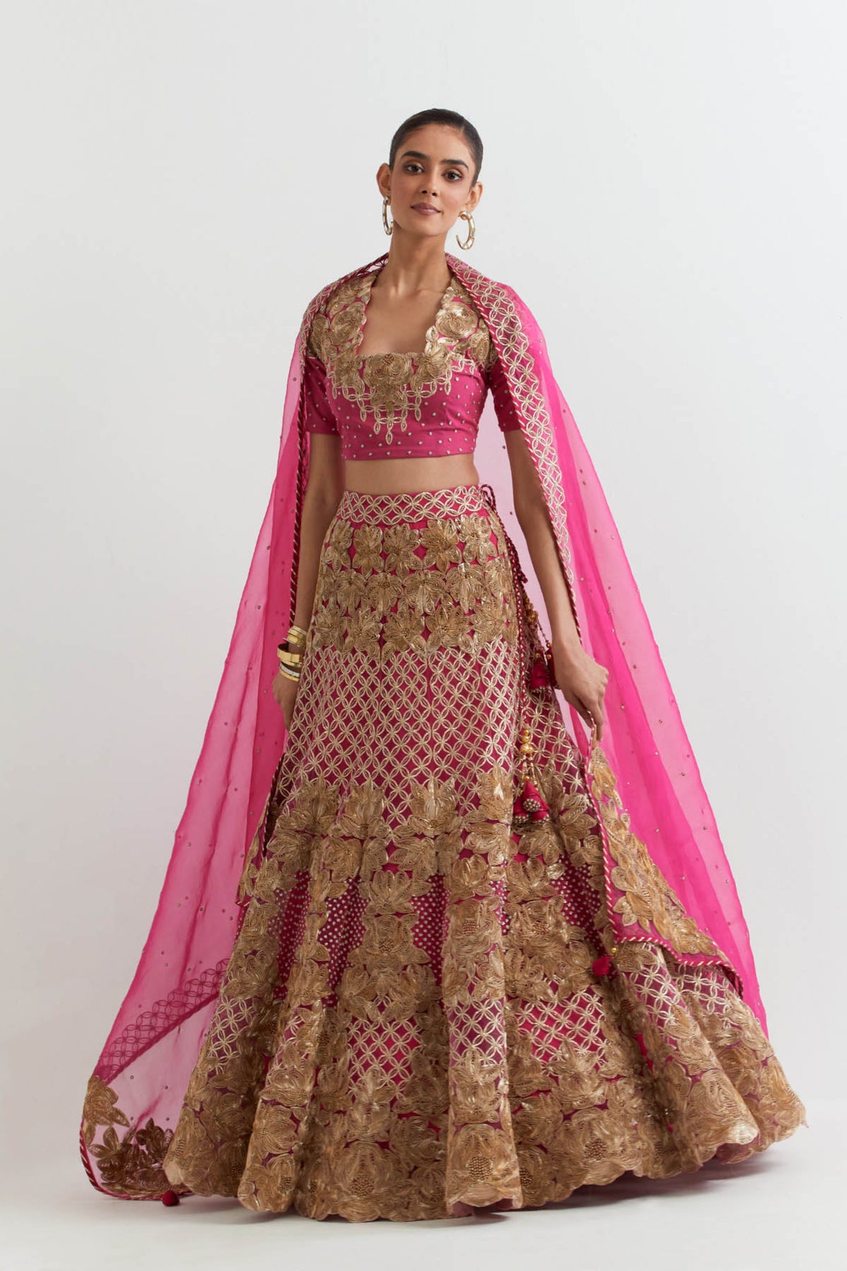 Rosa Fuchsia Lehenga Set