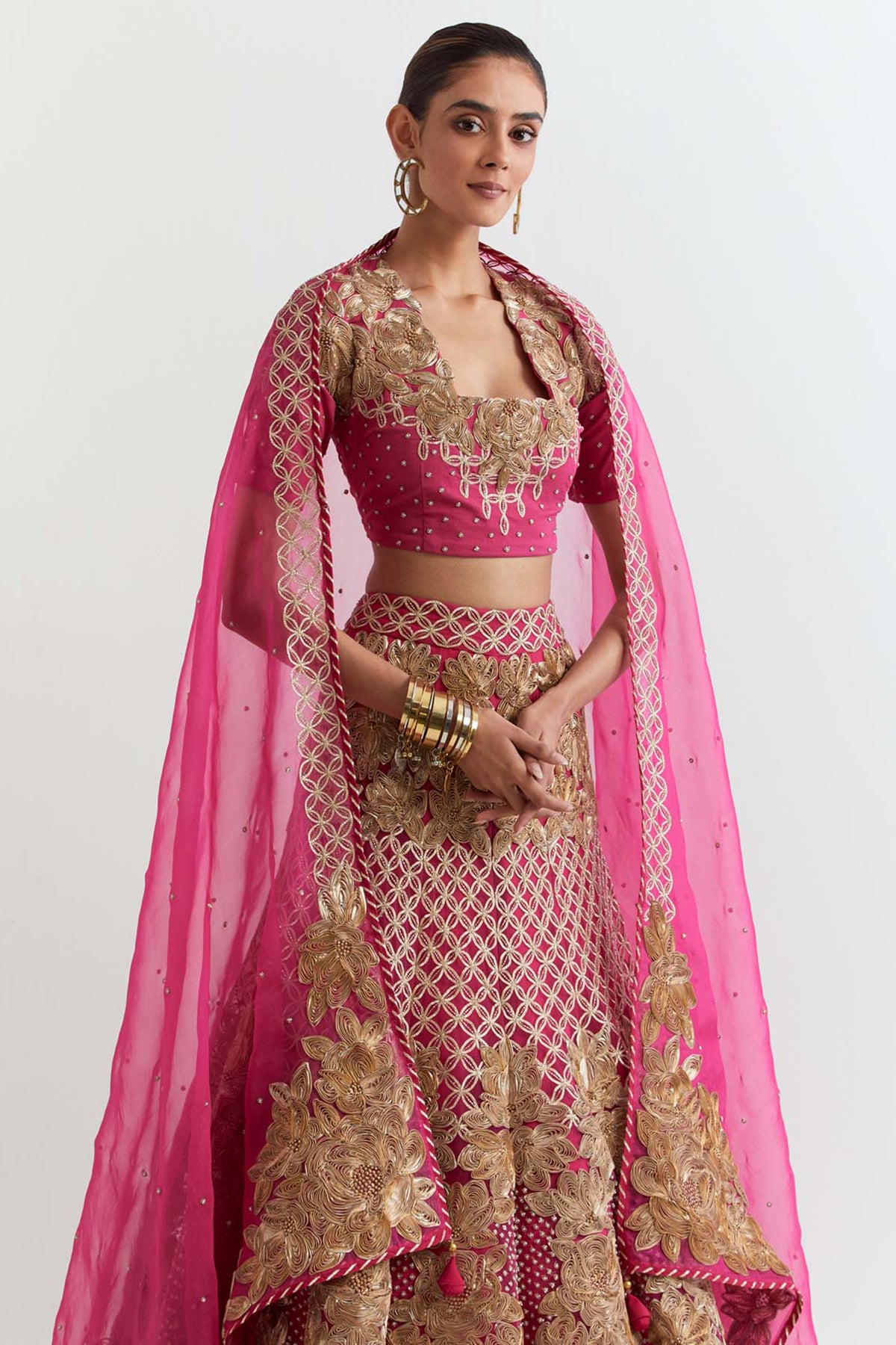 Rosa Fuchsia Lehenga Set