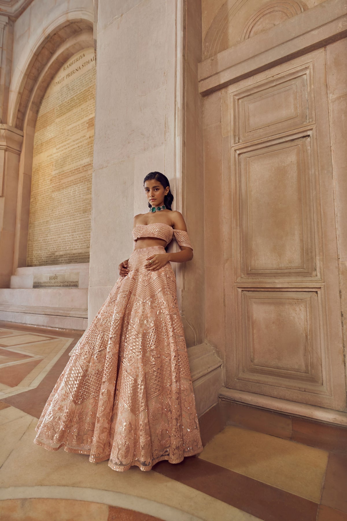 Solarium Hand Embellished Lehenga Set