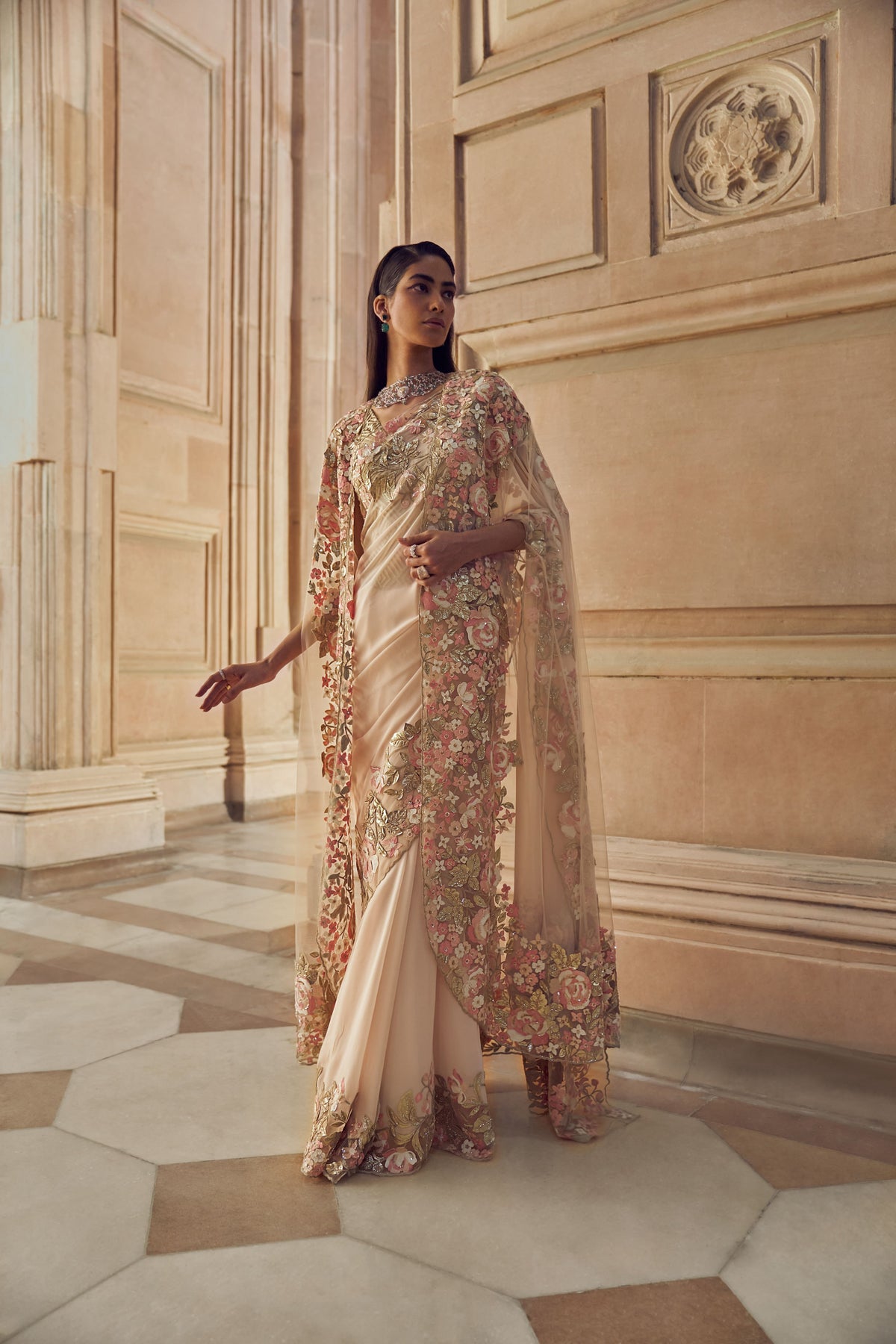 Zora Hand Embellished Saree