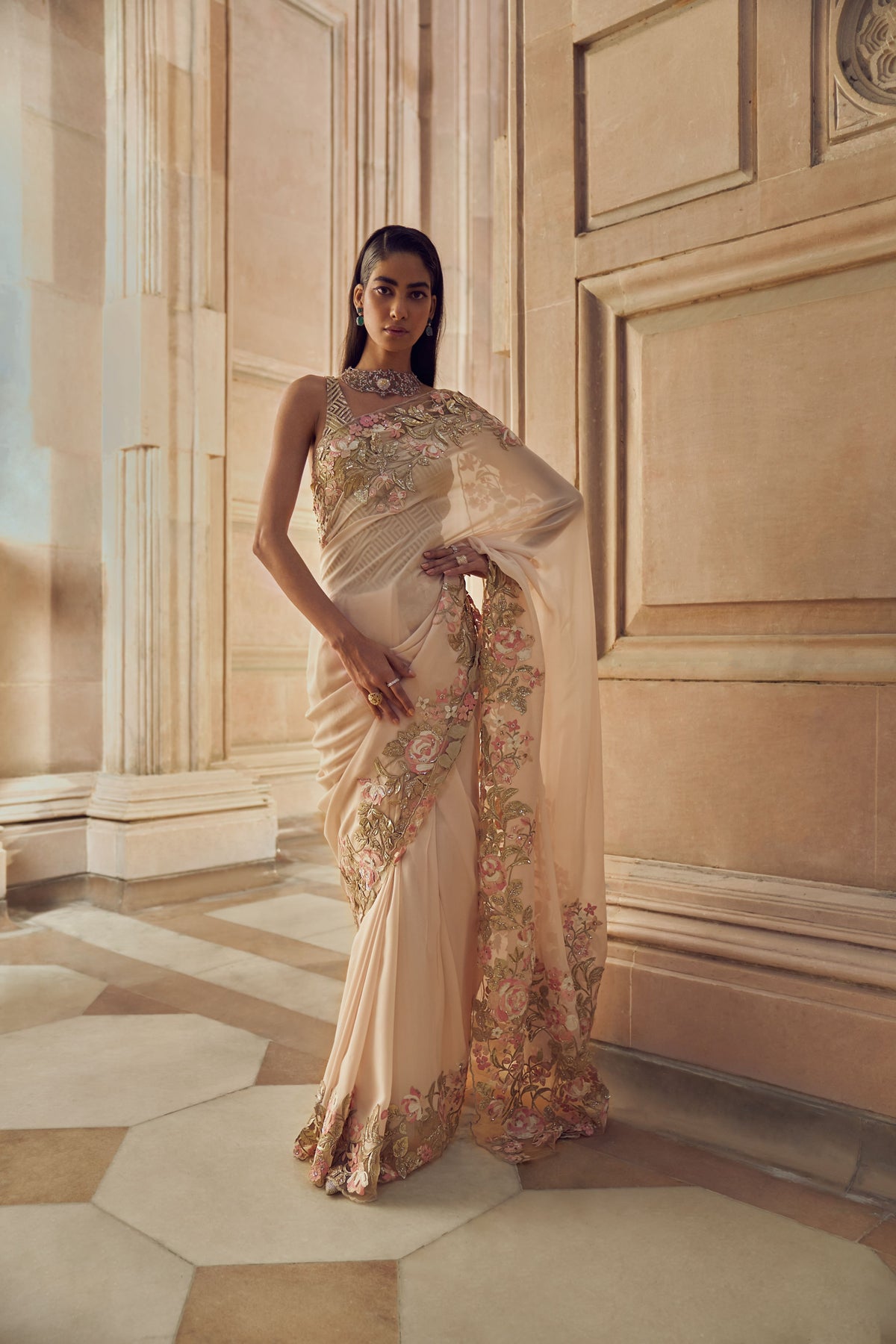 Zora Hand Embellished Saree