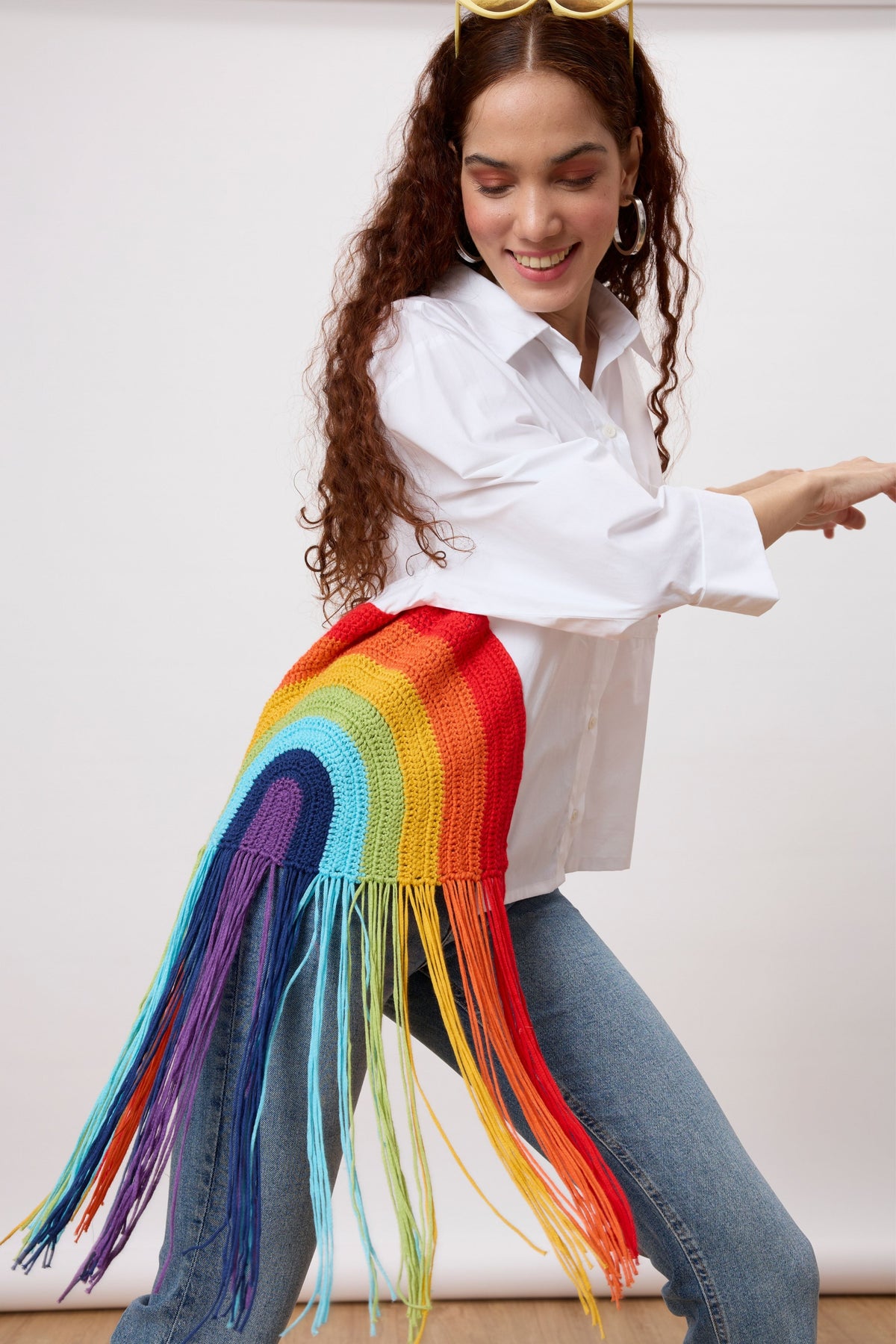 Rainbow Bright White Shirt