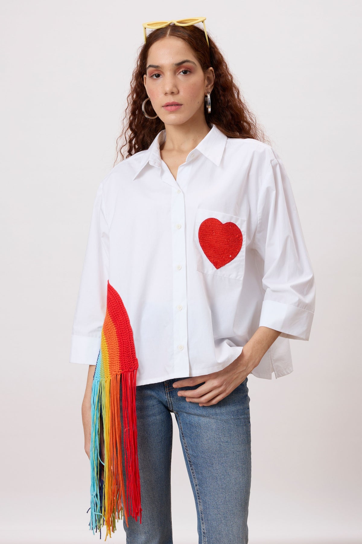 Rainbow Bright White Shirt