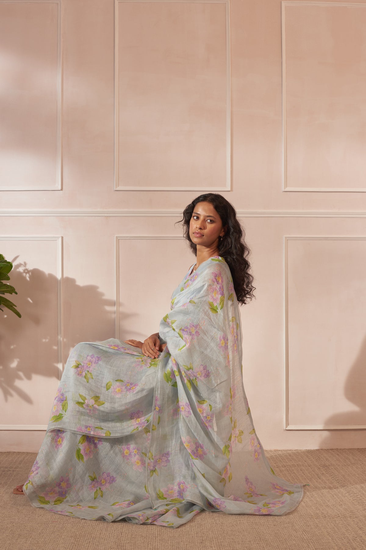 Jarul linen silk sari