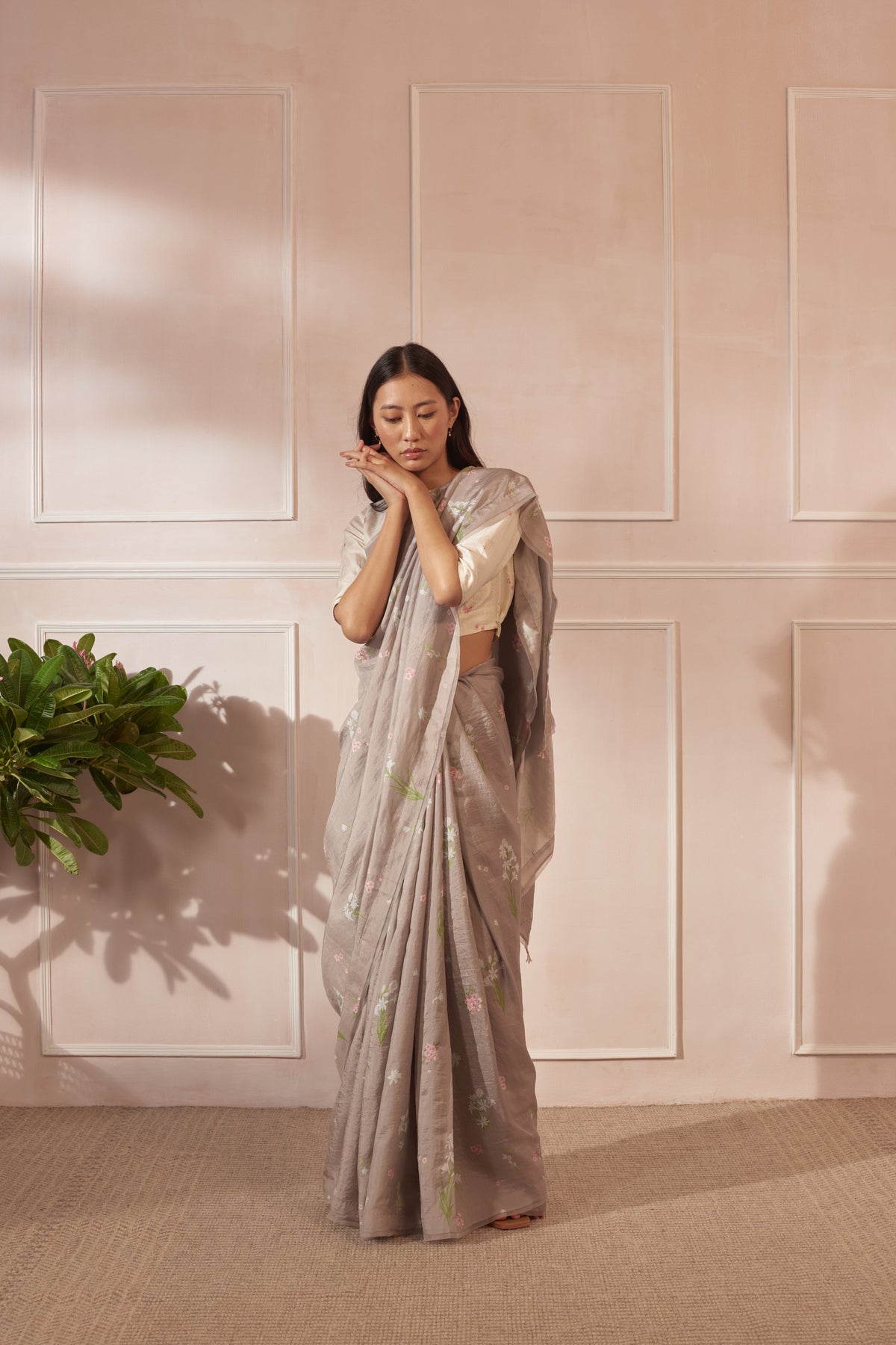 Mulberry silk sari