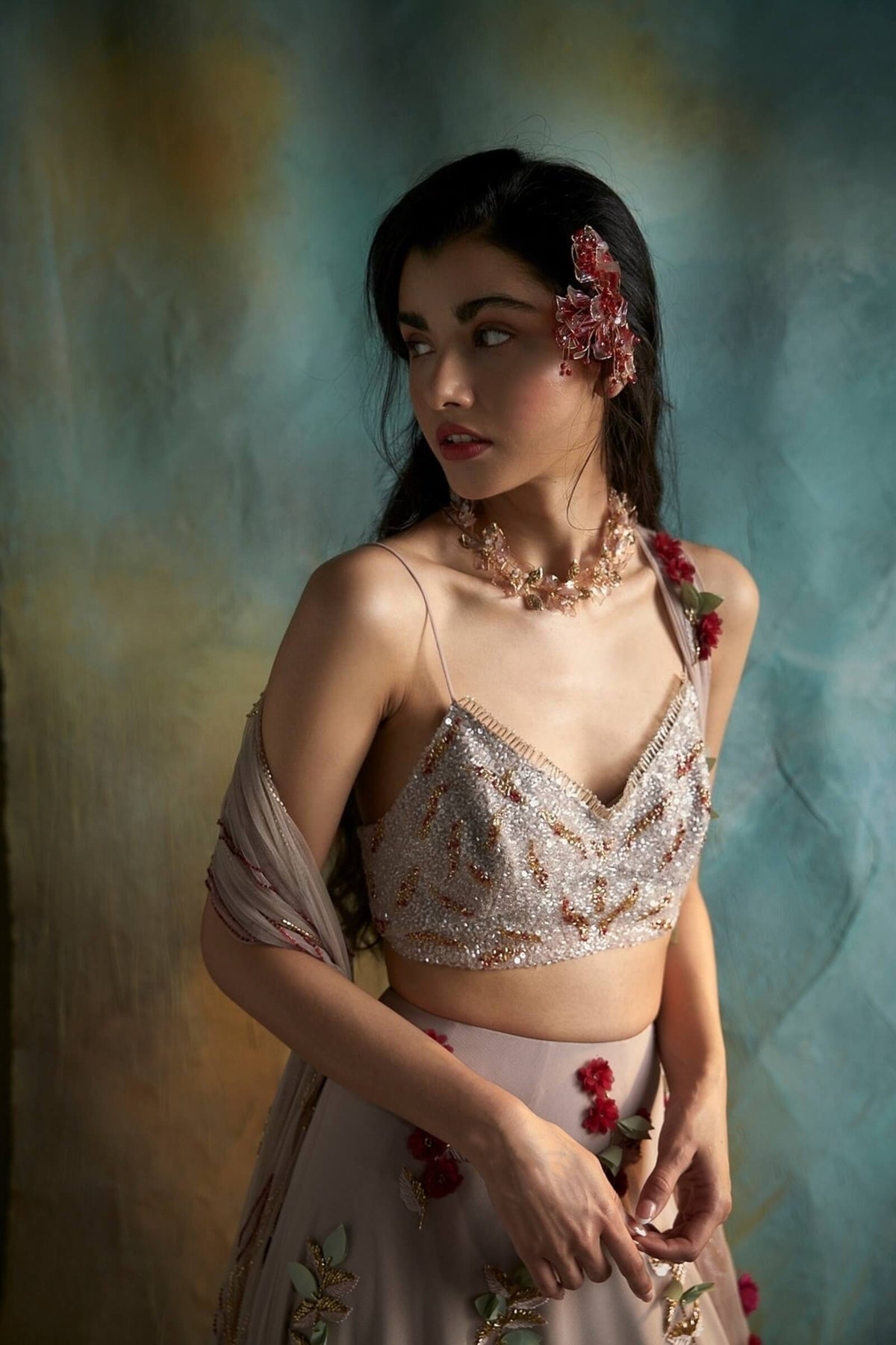 Pink Petunia Lehenga Set