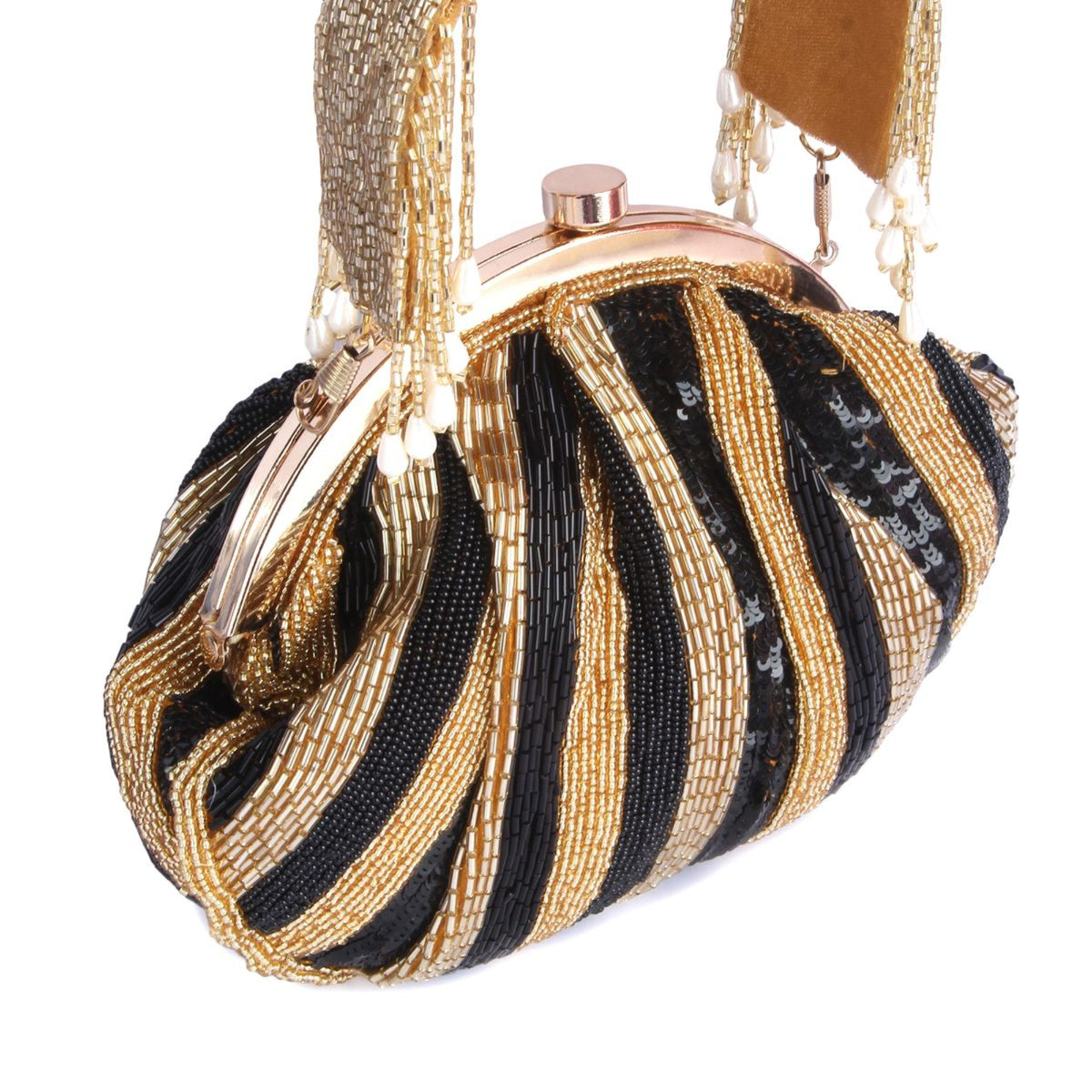 Shine on handembroidered pouch