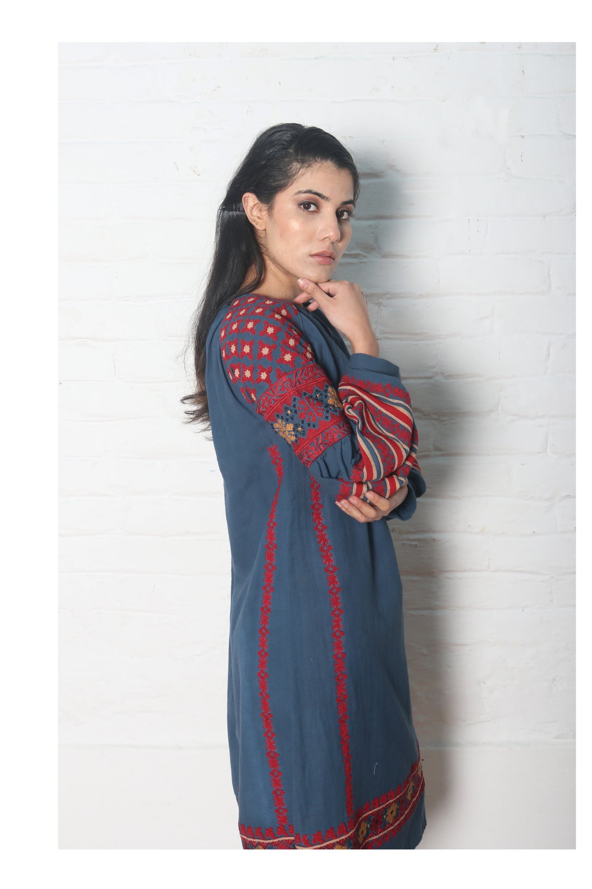 Blue kala cotton dress