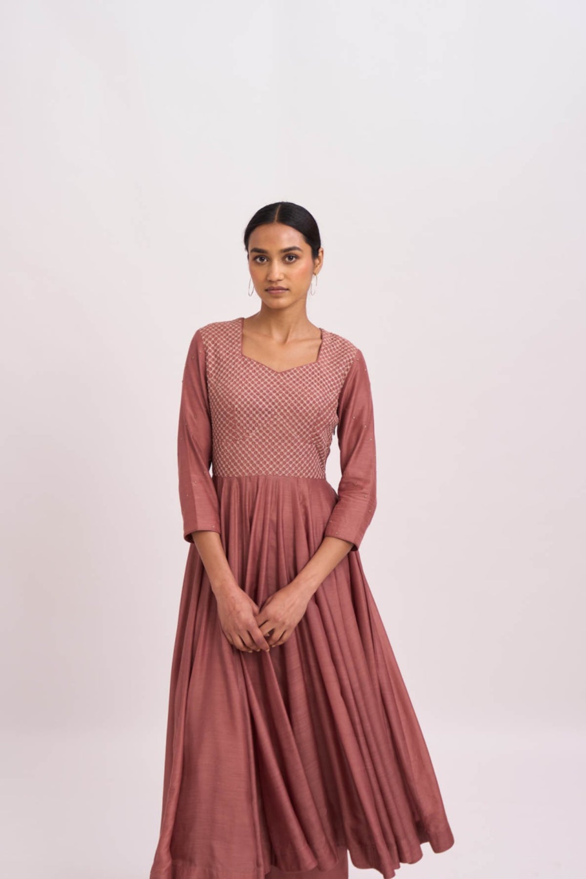 Lavani old rose kurta  set