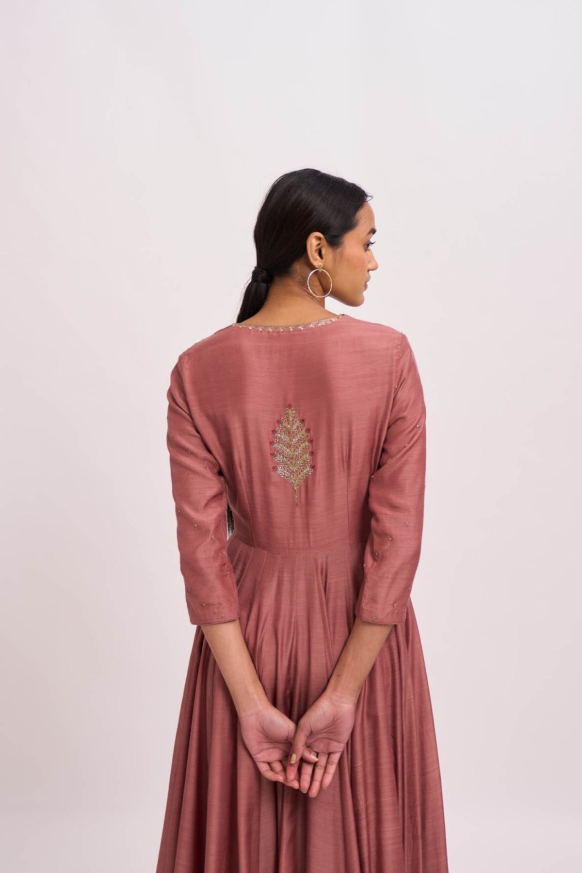 Lavani old rose kurta  set