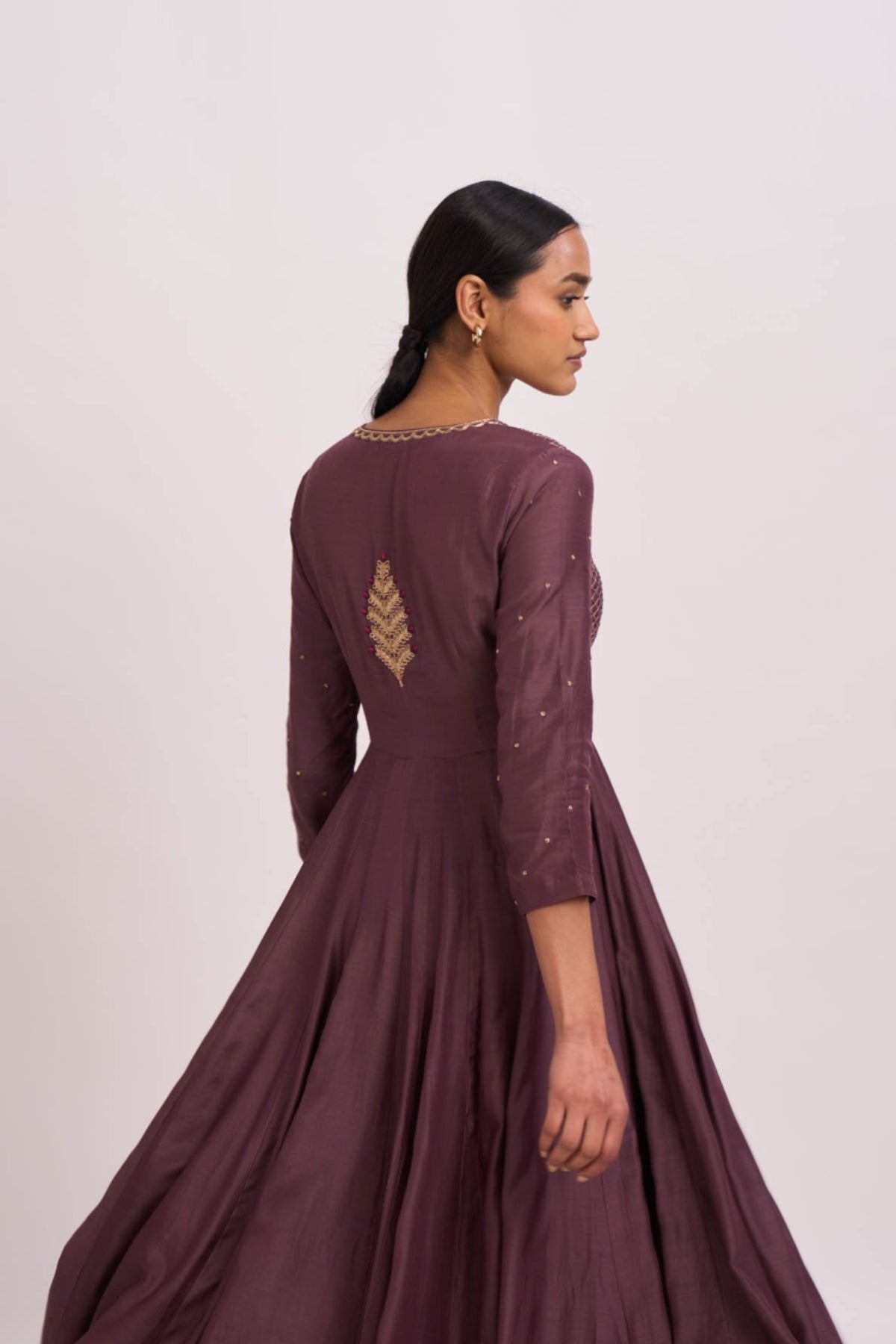 Lavani old wine kurta set