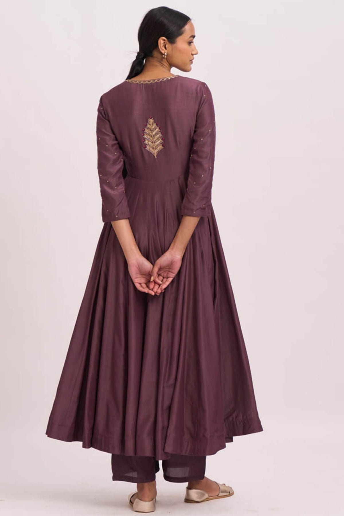 Lavani old wine kurta set