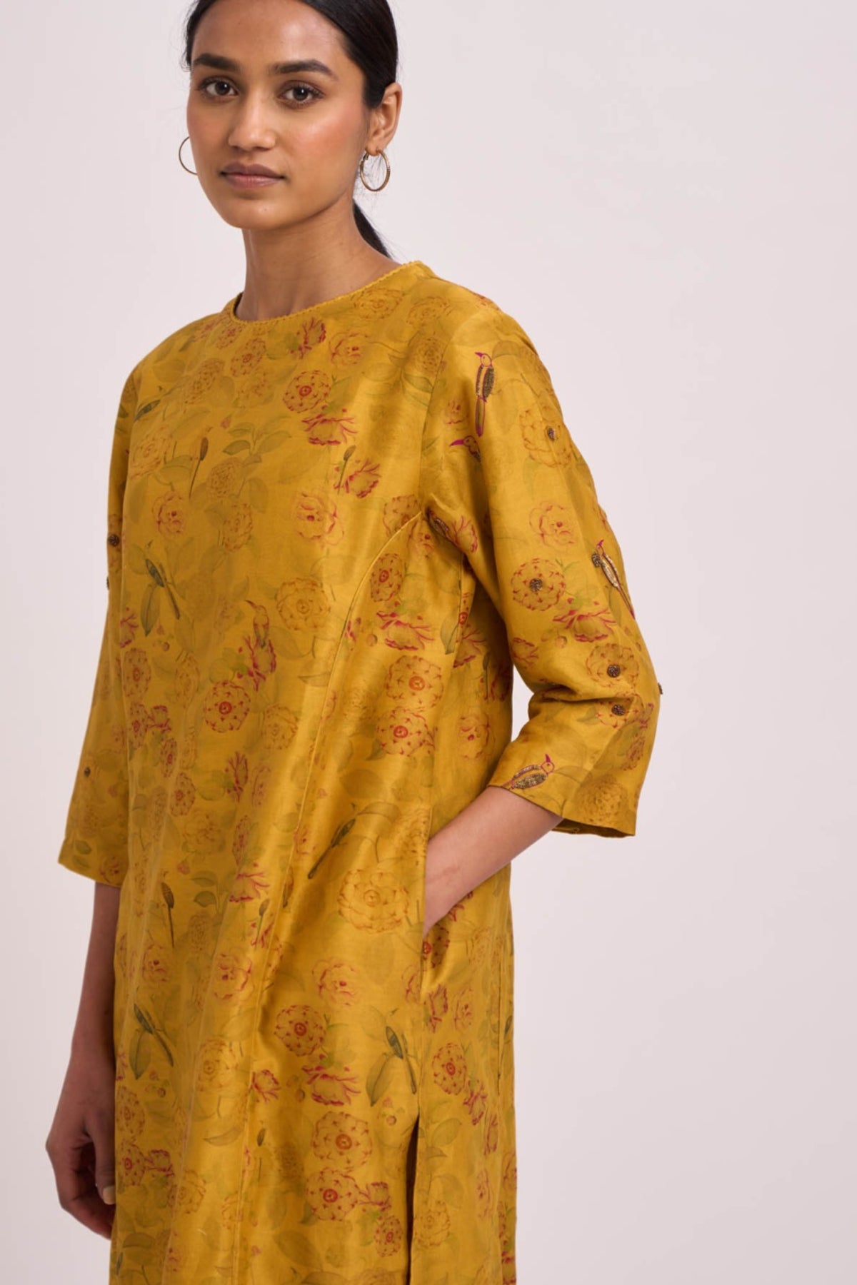 Mustard kurta set