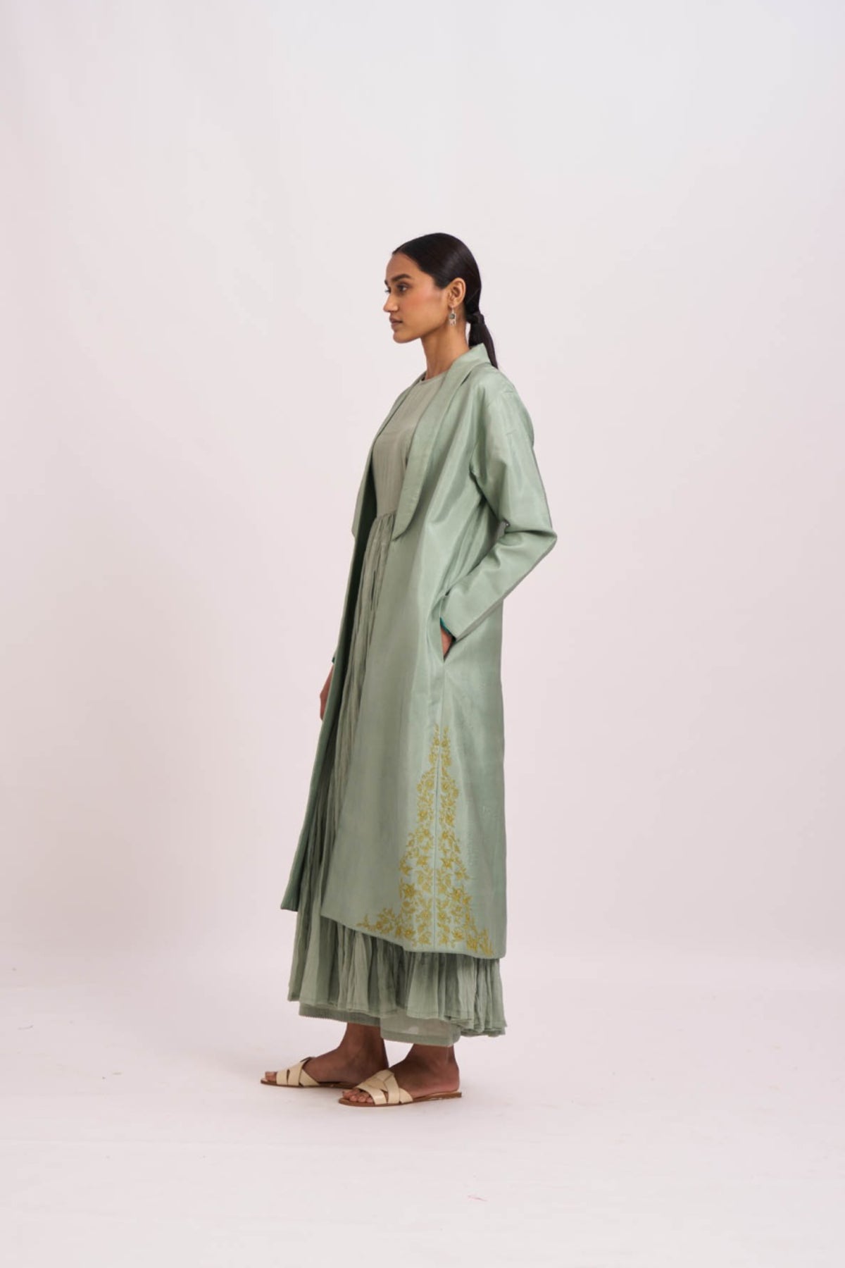Navya light green jacket