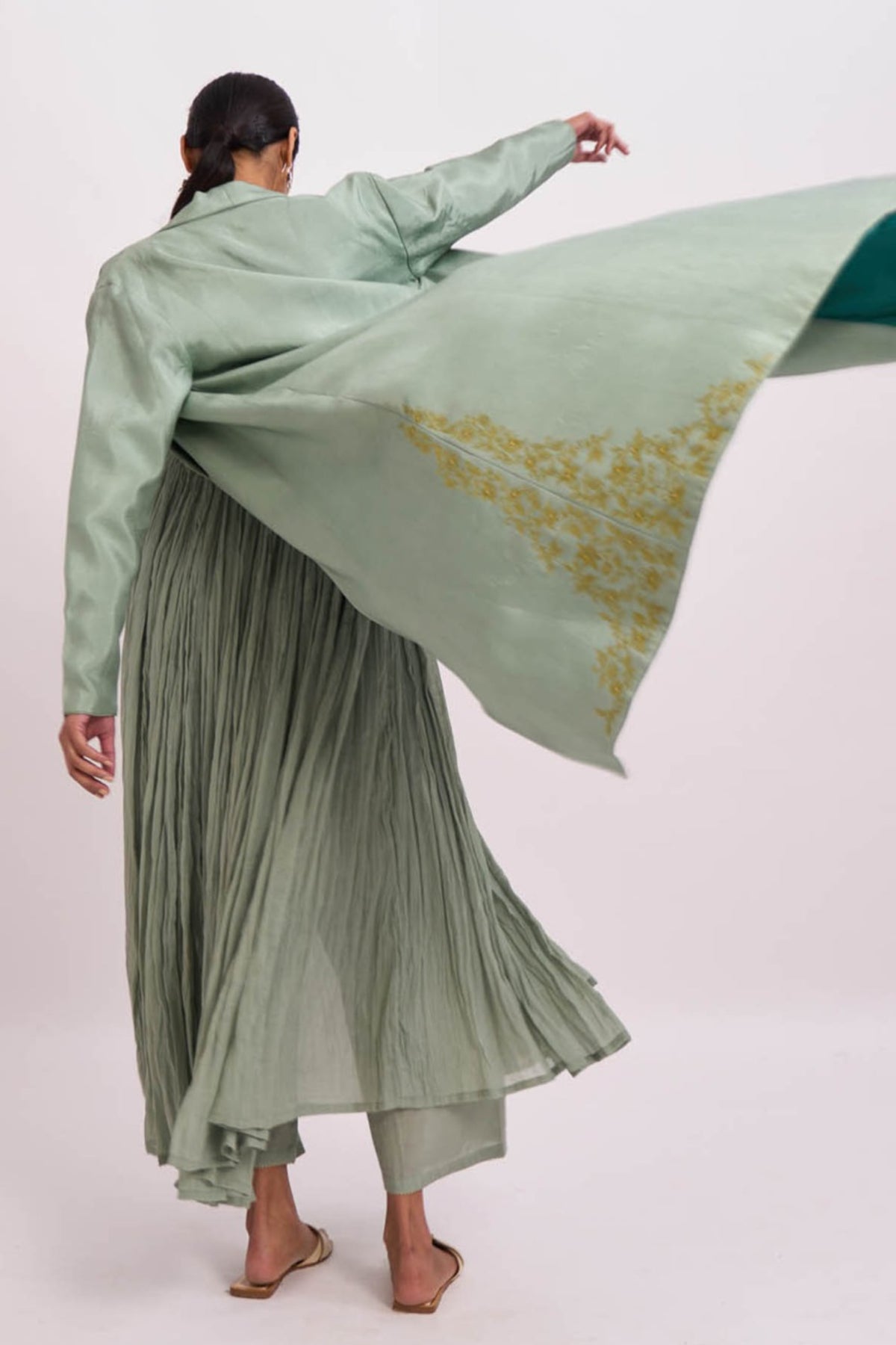 Navya light green jacket
