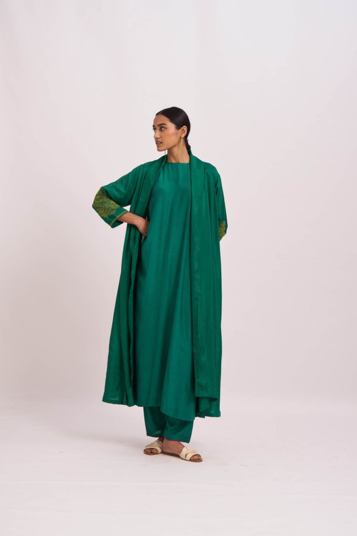 Pakhi dust green jacket