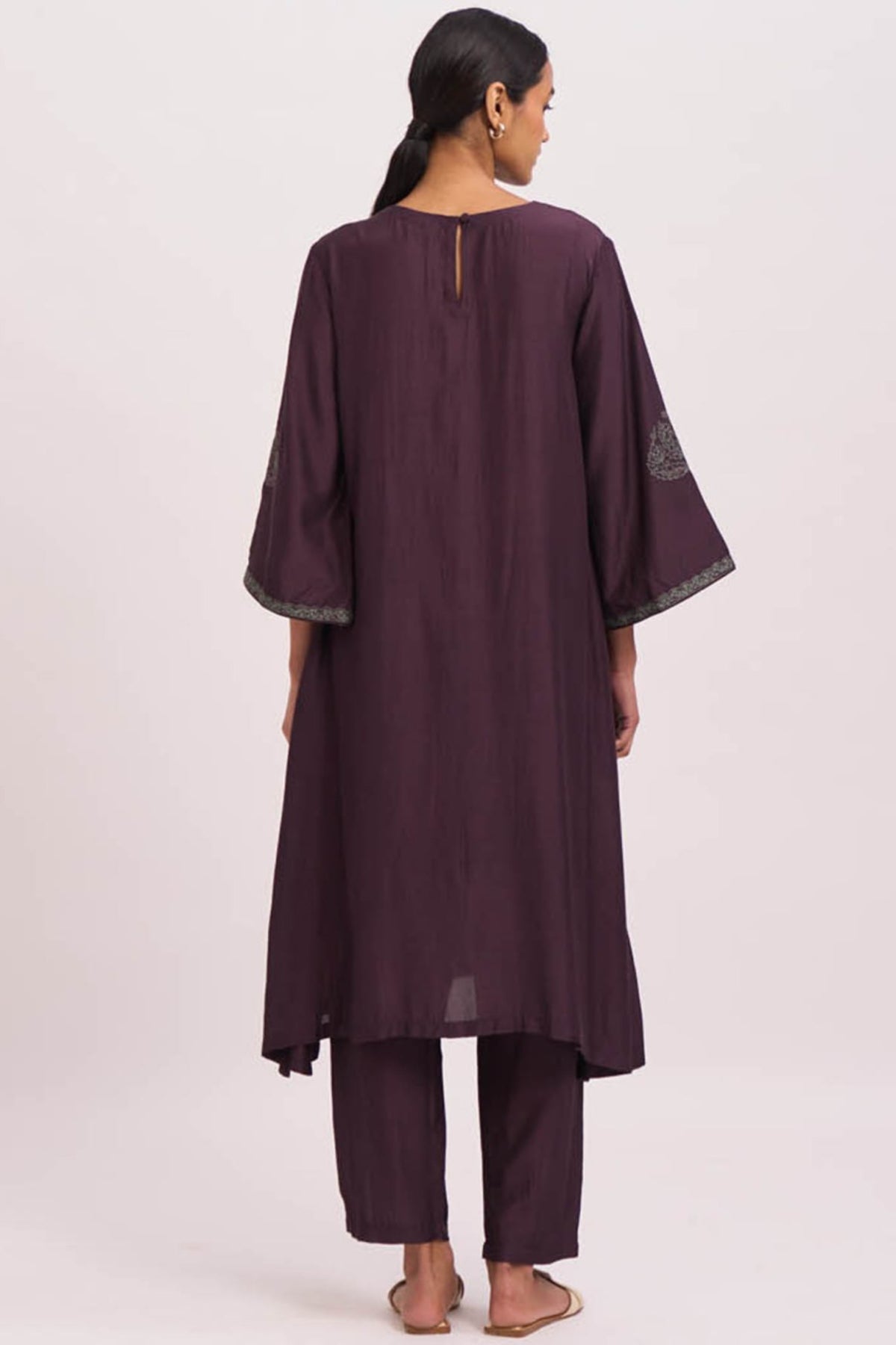 Wine kurta set