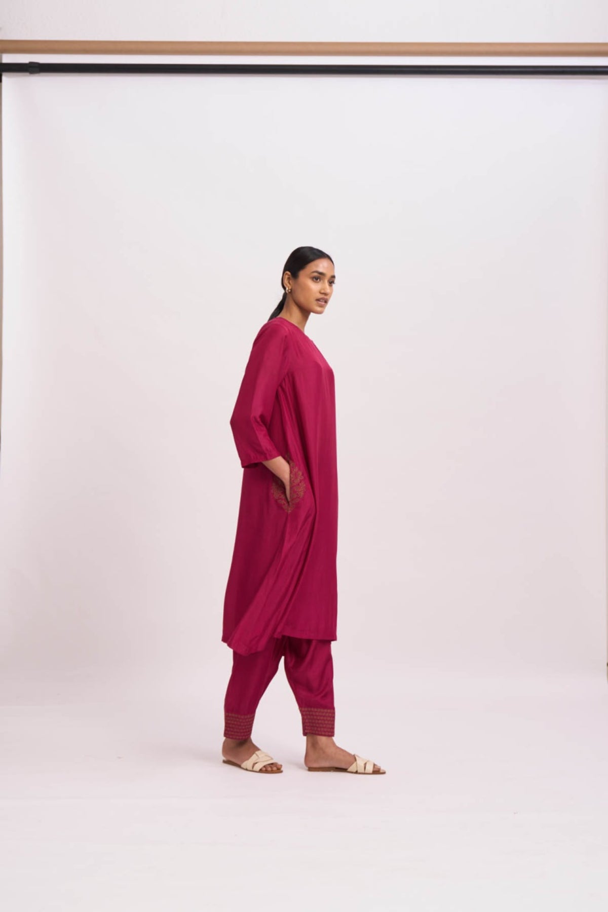 Pocket style kurta set