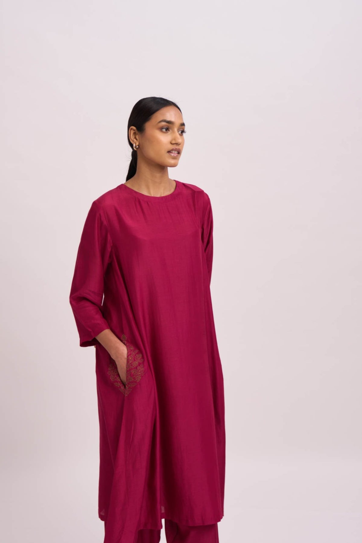 Pocket style kurta set