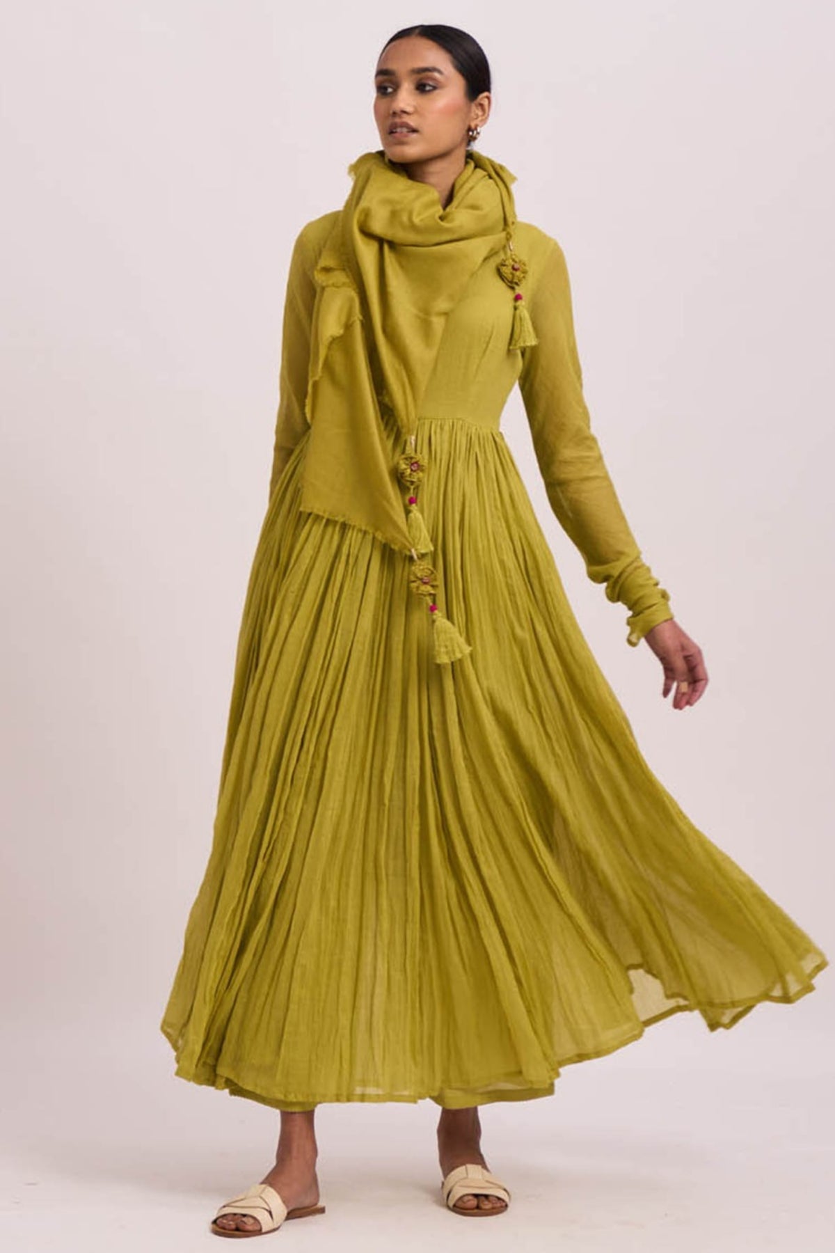 Fresh green shawl