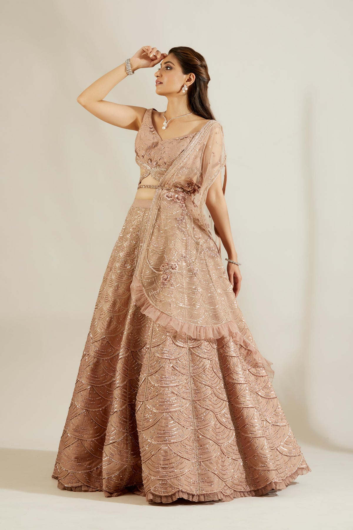 Lavender lehenga