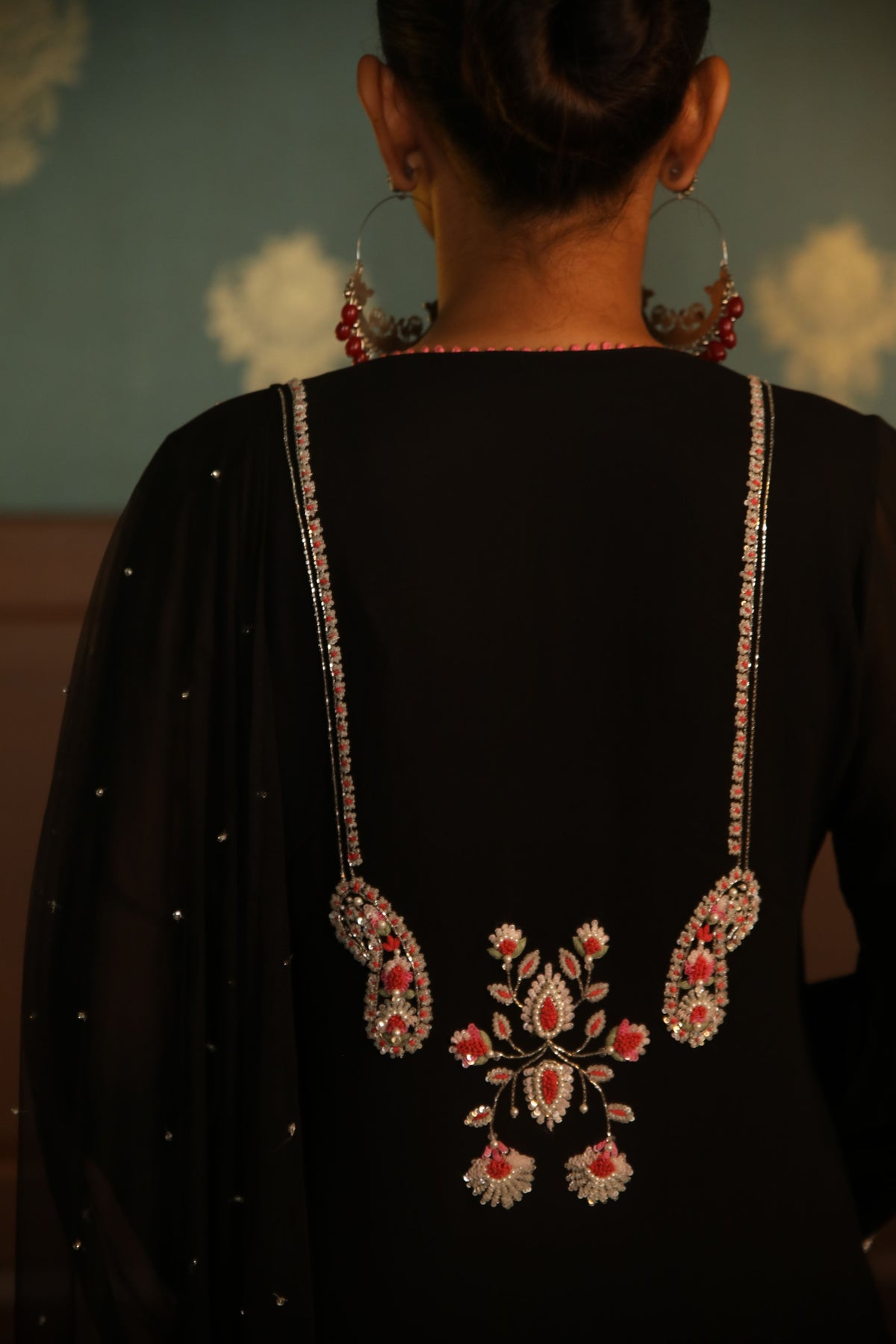 Black kurta set